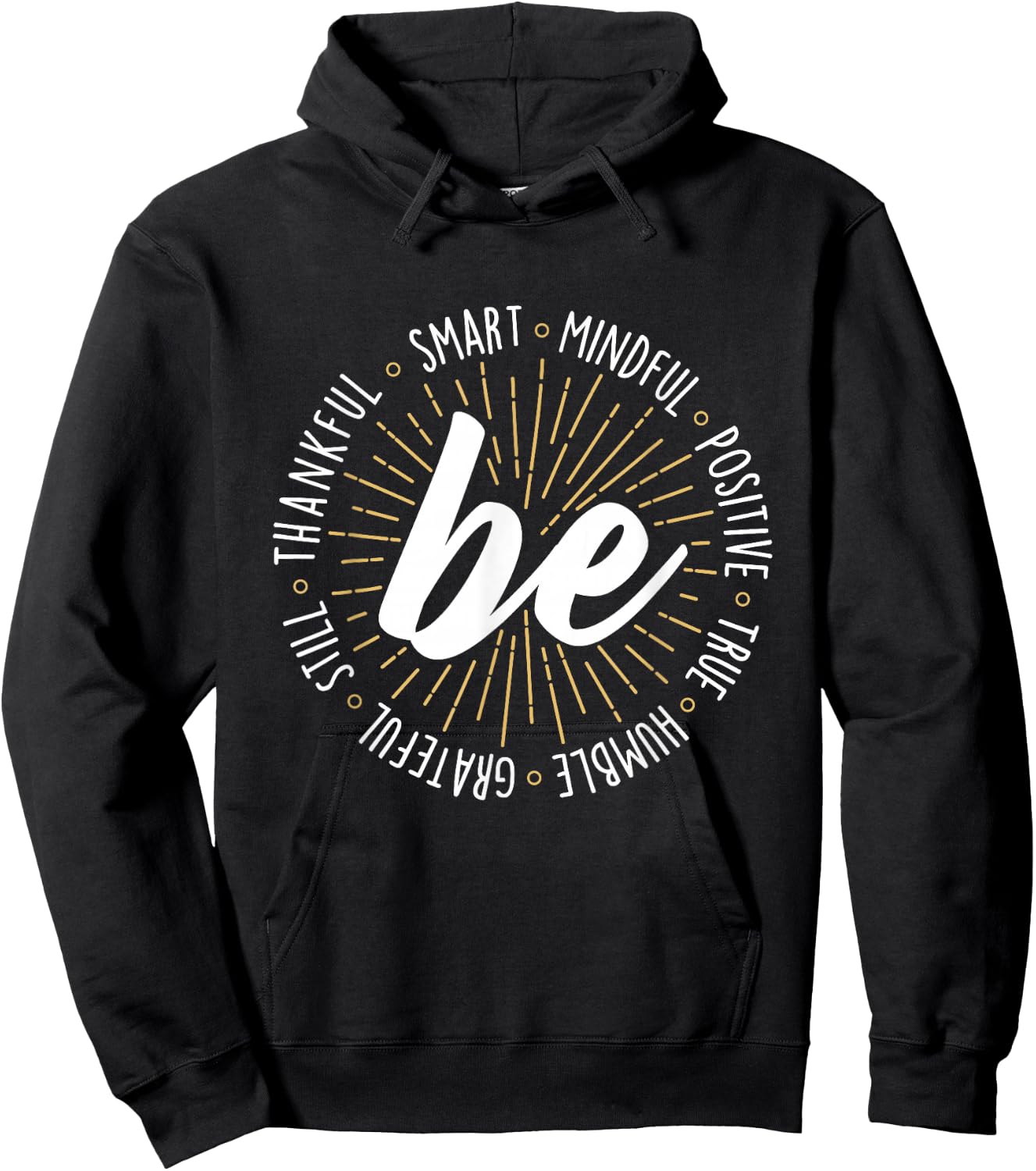 Motivational Quote Inspiration Positive Saying Life Slogan Short Sleeve Hoodie - Hoodie | Black