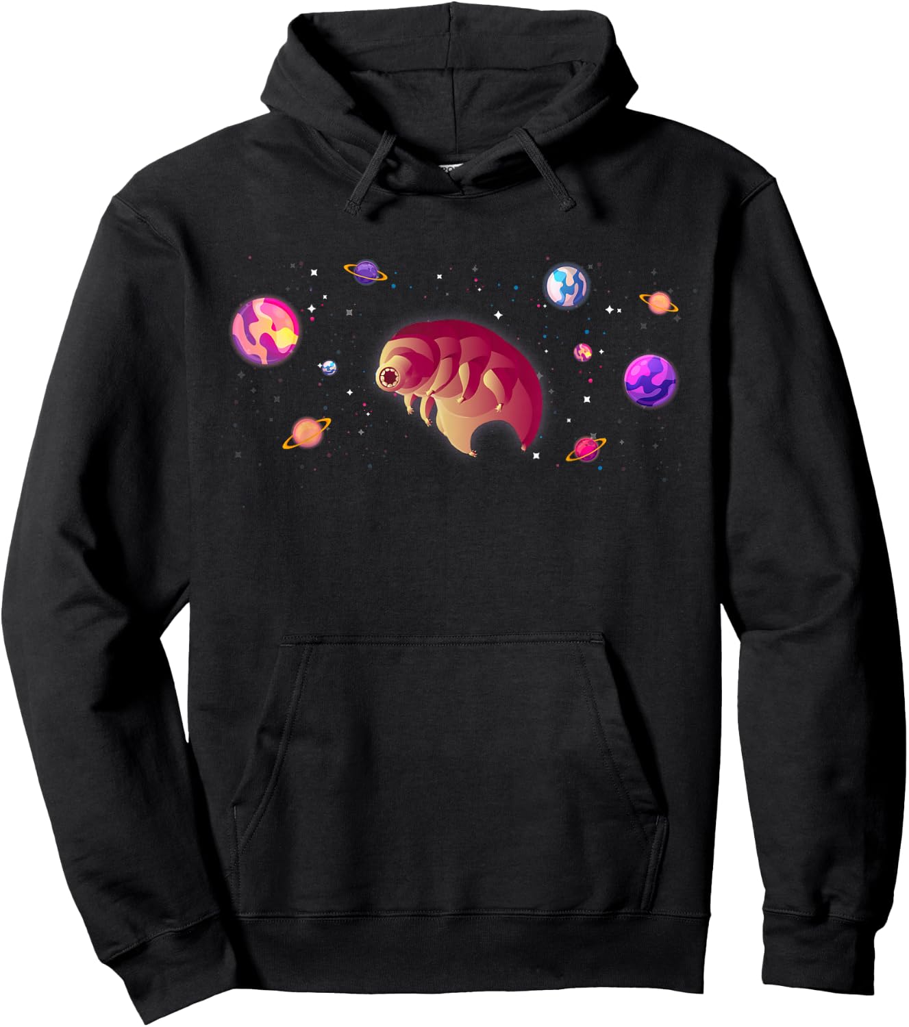 Funny Tardigrade In Space Microbiology Science Water Bear Hoodie - Hoodie | Black