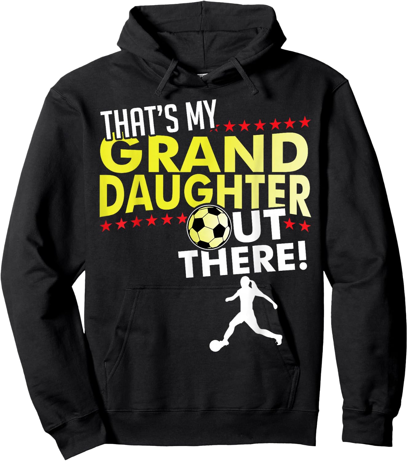 My Granddaughter - Soccer Grandpa & Grandma T Shirt Hoodie - Hoodie | Black