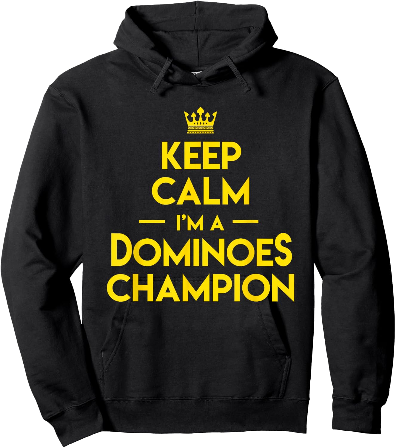 Domino Match Player Keep Calm I'm A Dominoes Champion Hoodie - Hoodie | Black