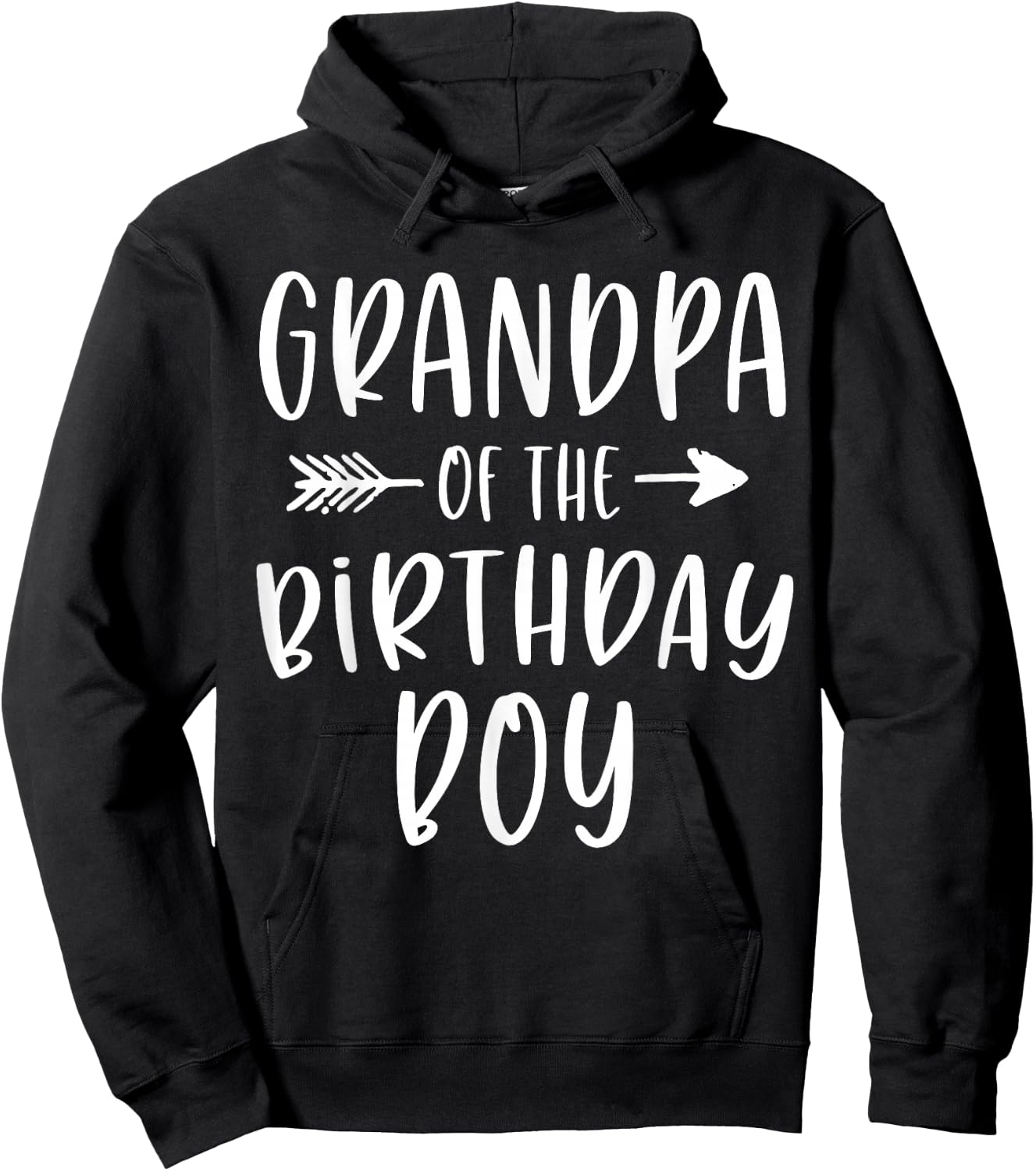 Grandpa of the Birthday Boy Papa and Grandson Bday Party Hoodie - Hoodie | Black