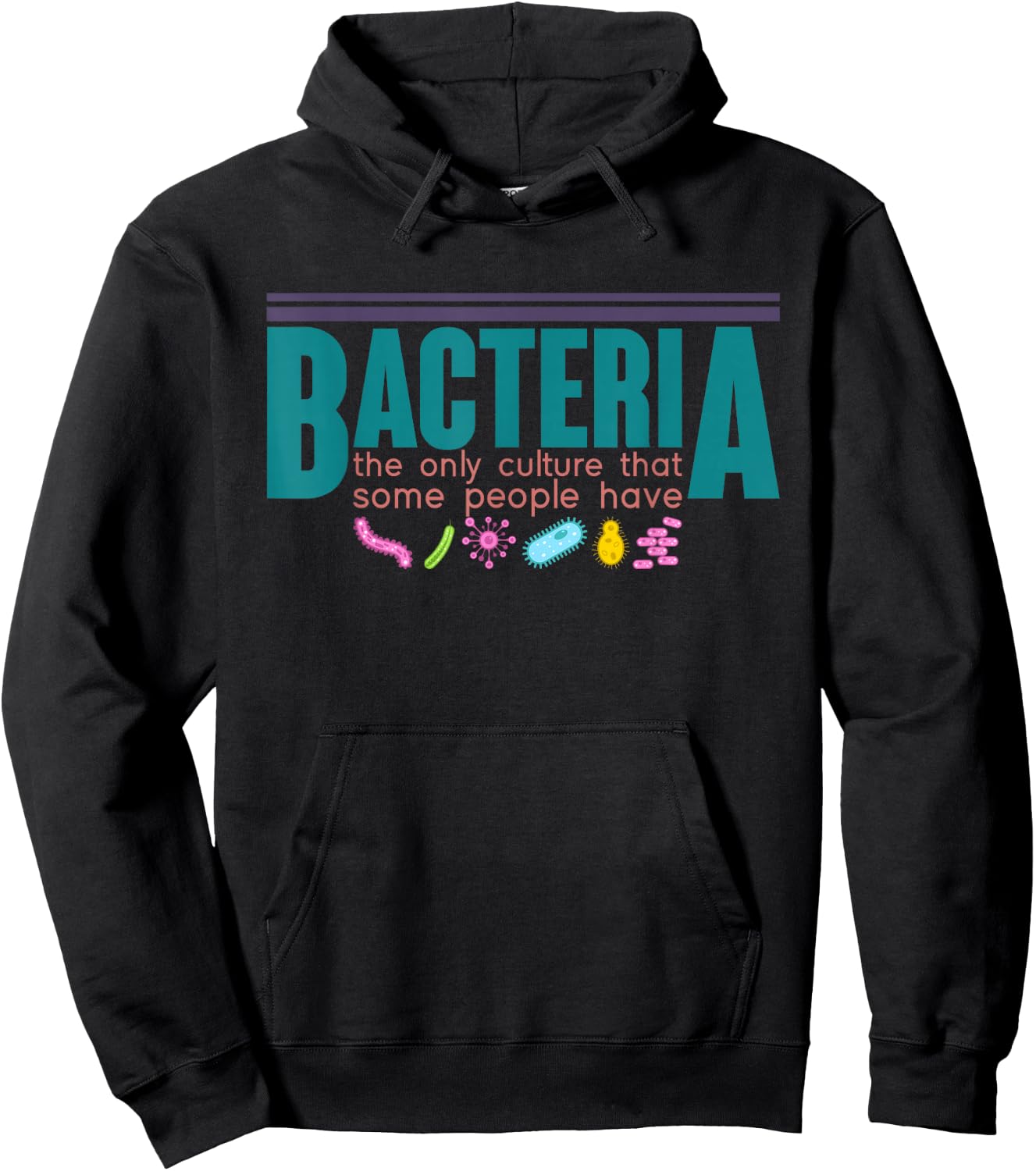Microbiology Science Funny Bacteria Biology Hoodie - Hoodie | Black