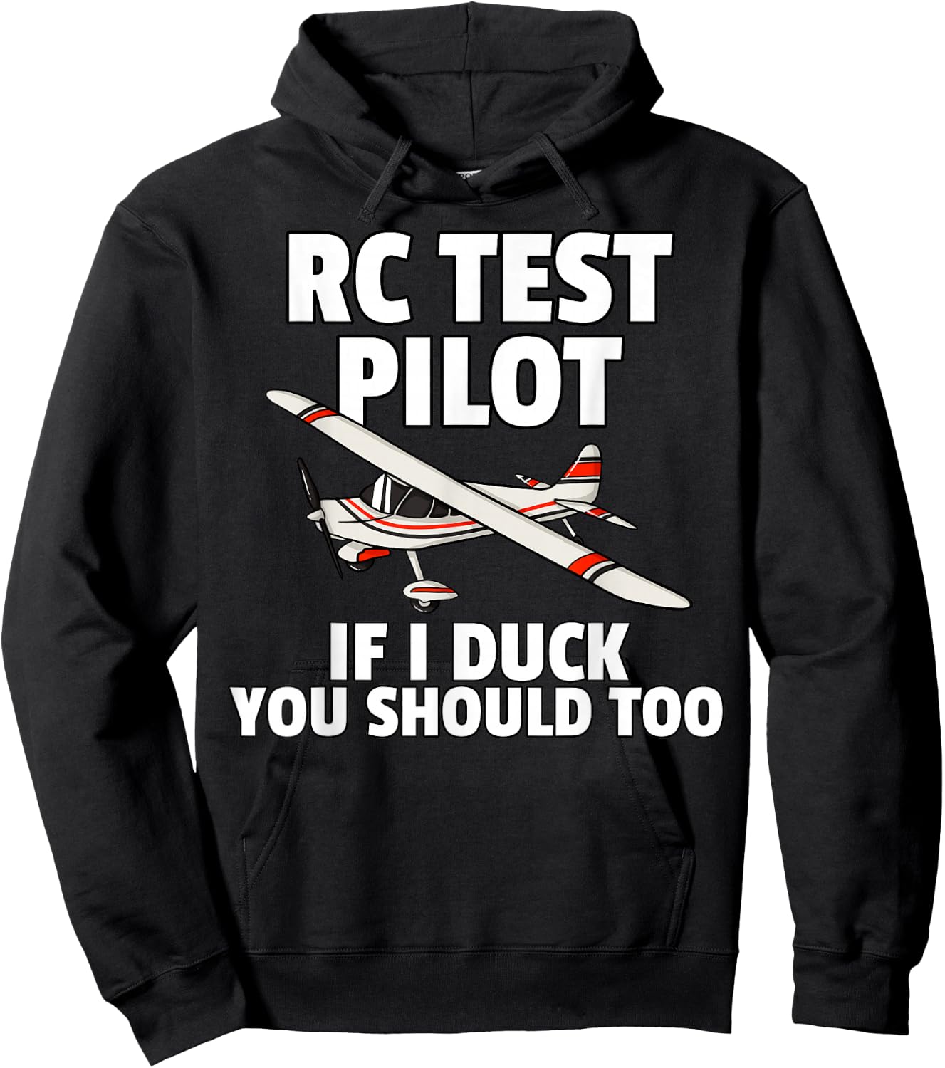 RC Test Pilot For RC Plane Model Airplane Lover Hoodie - Hoodie | Black