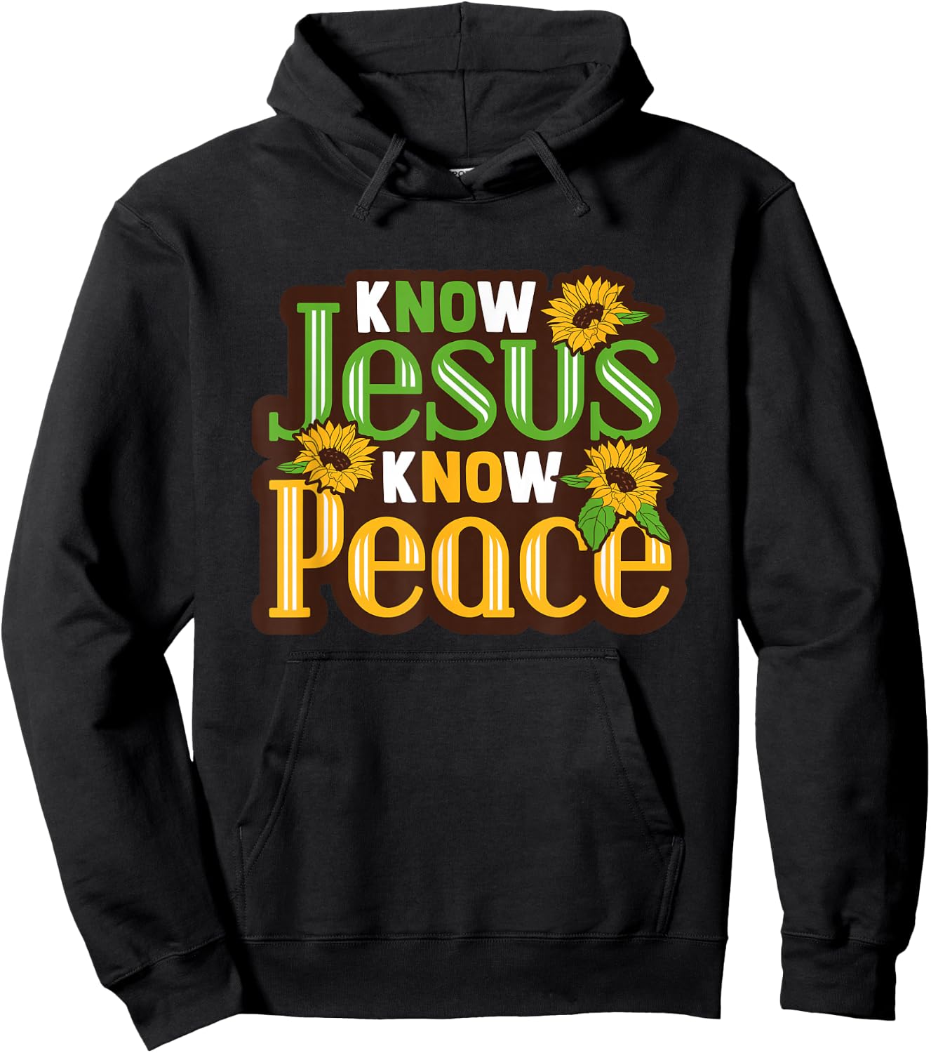 Biblicial Bible "No Jesus No Peace" Christ for Bible Student Hoodie - Hoodie | Black