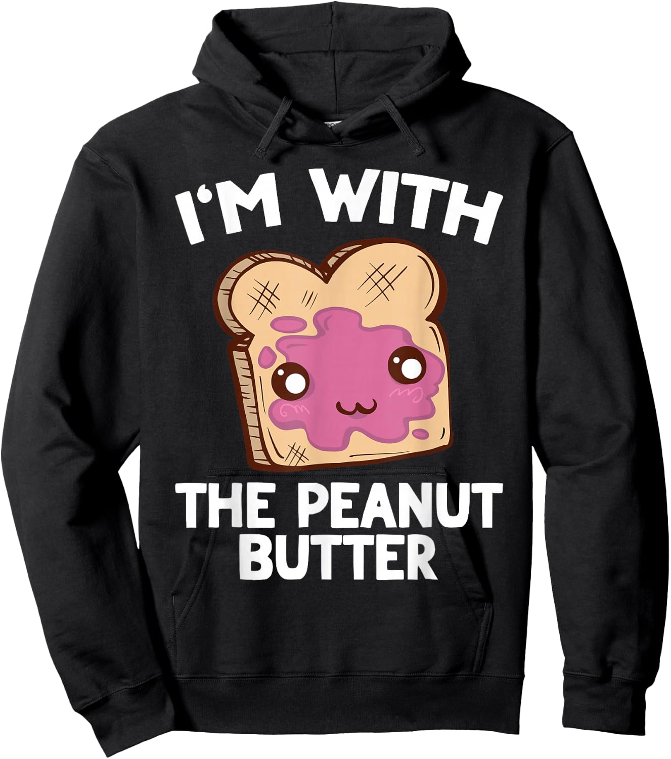 Peanut Butter & Jelly Matching Couples His & Hers Hoodie - Hoodie | Black