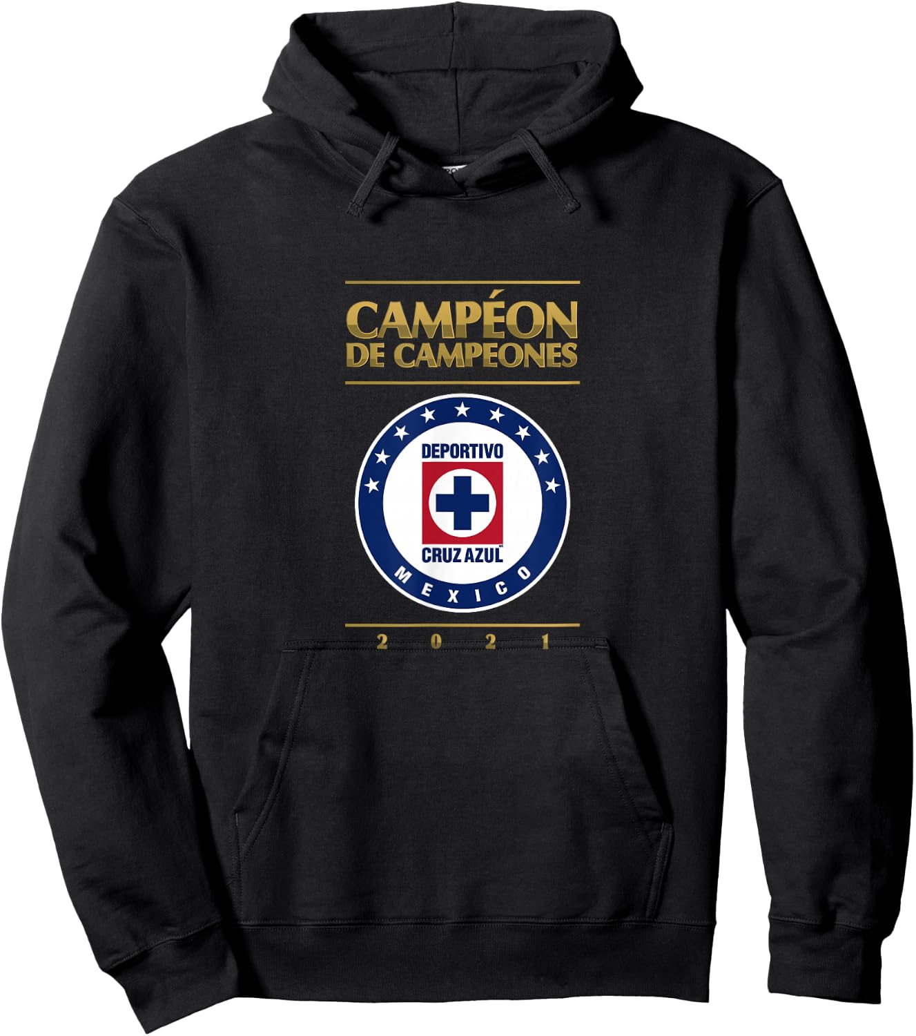 Cruz Azul Campeones 2021 Hoodie - Hoodie | Black
