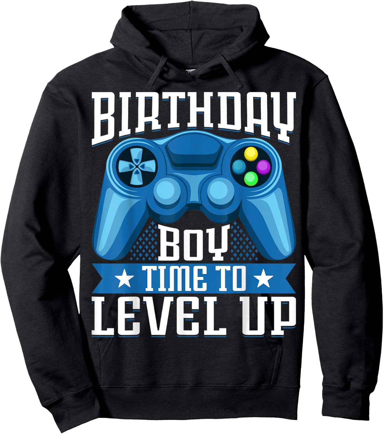 Birthday Boy Time to Level Up Video Game Birthday Gamer Hoodie - Hoodie | Black