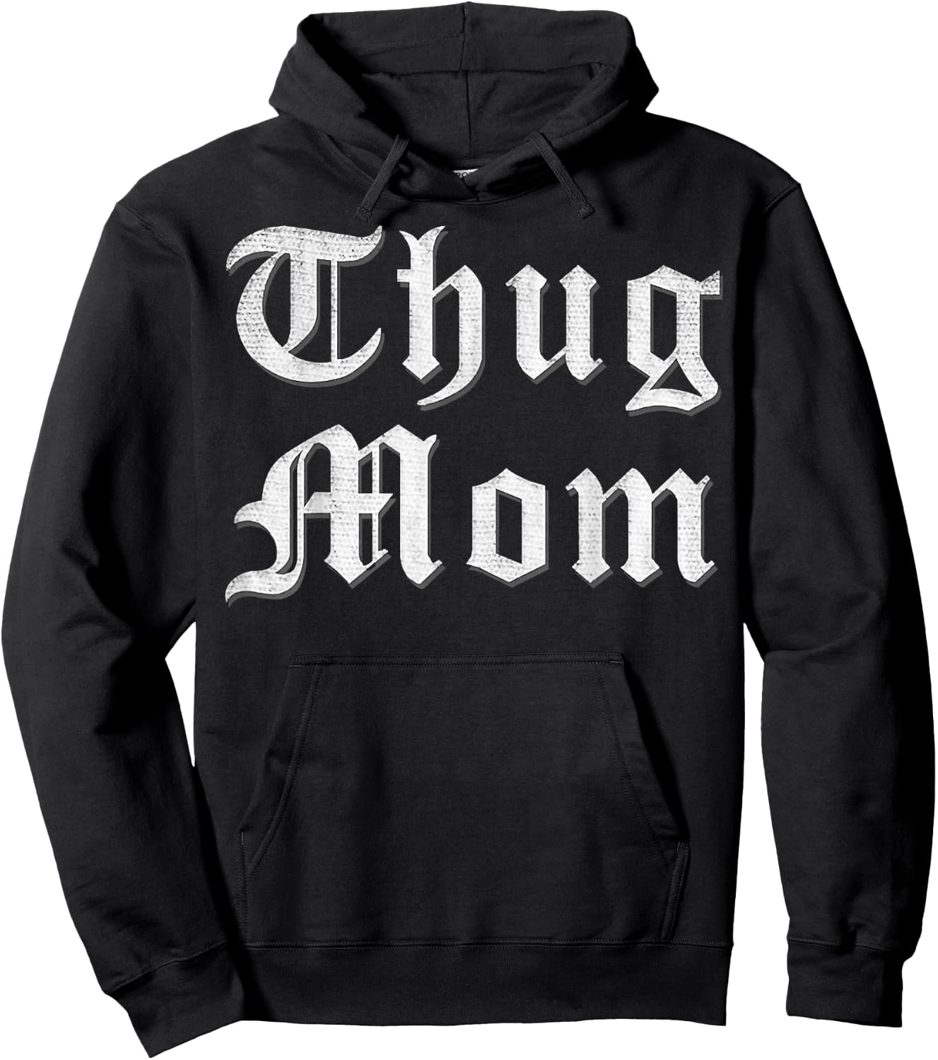 Thug Mom T Shirt for Mother's Day Old School Hip Hop Rap Hoodie - Hoodie | Black