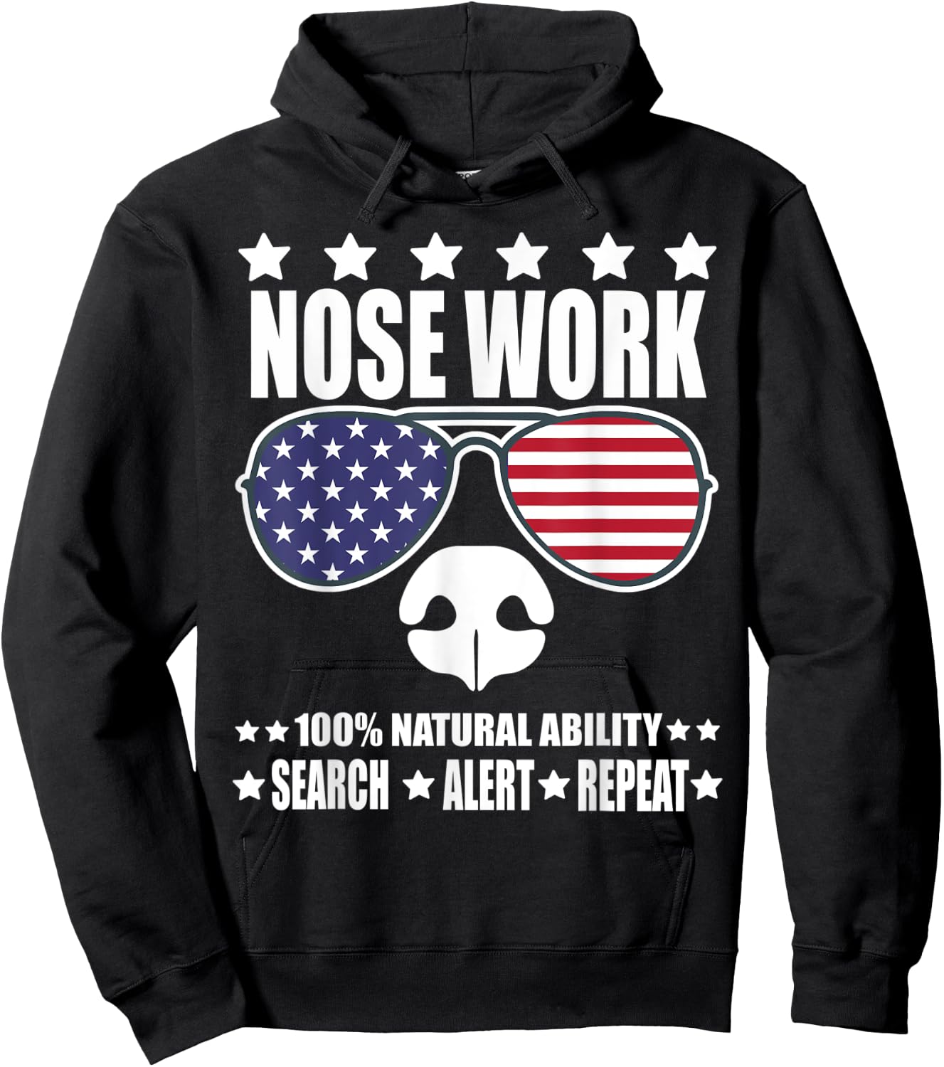 Nosework Dog sport Training Nose Work scent work for dogs Men Women Kids Hoodie - Hoodie | Black