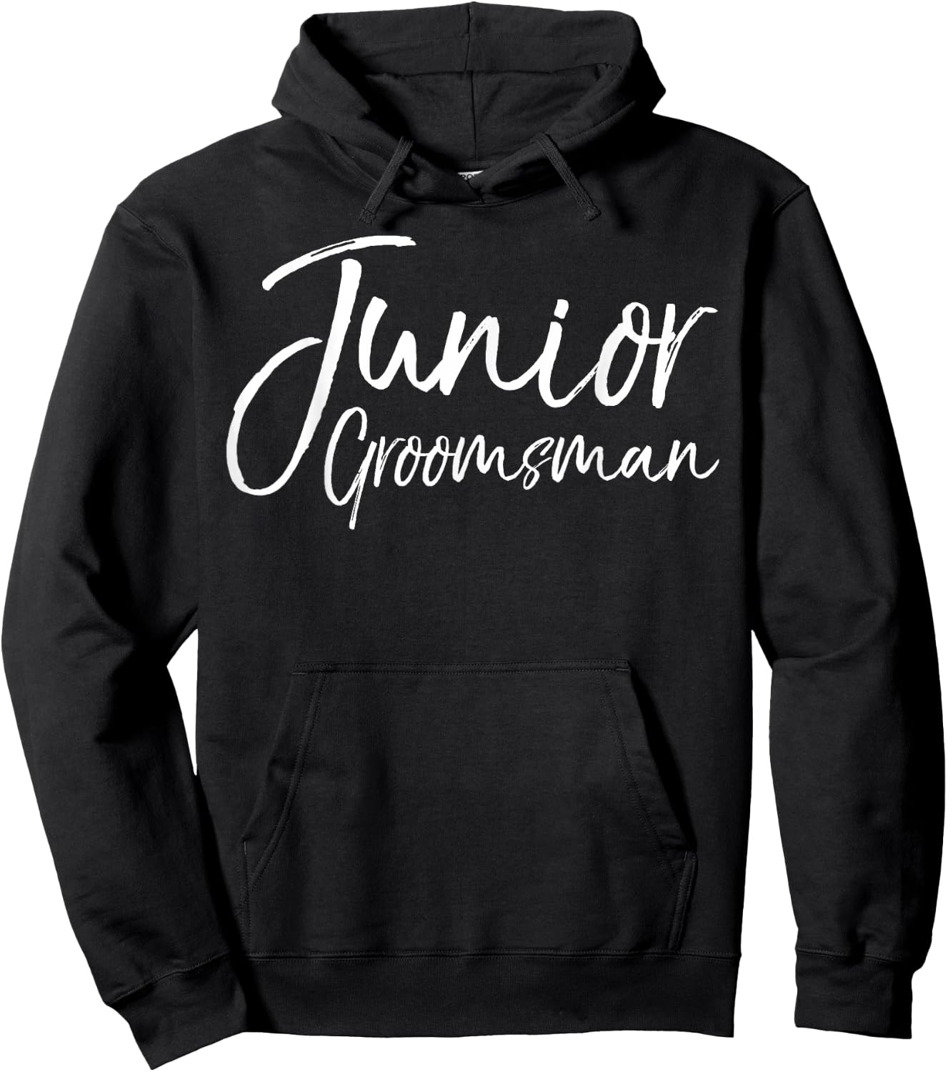 Wedding Bridal Party Gift Groomsmen Junior Groomsman Hoodie - Hoodie | Black