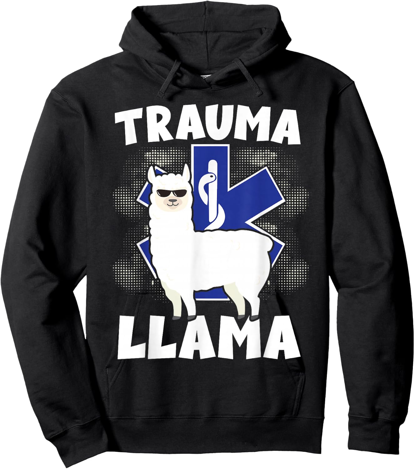 Trauma Llama Paramedic Rescue Service Hoodie - Hoodie | Black