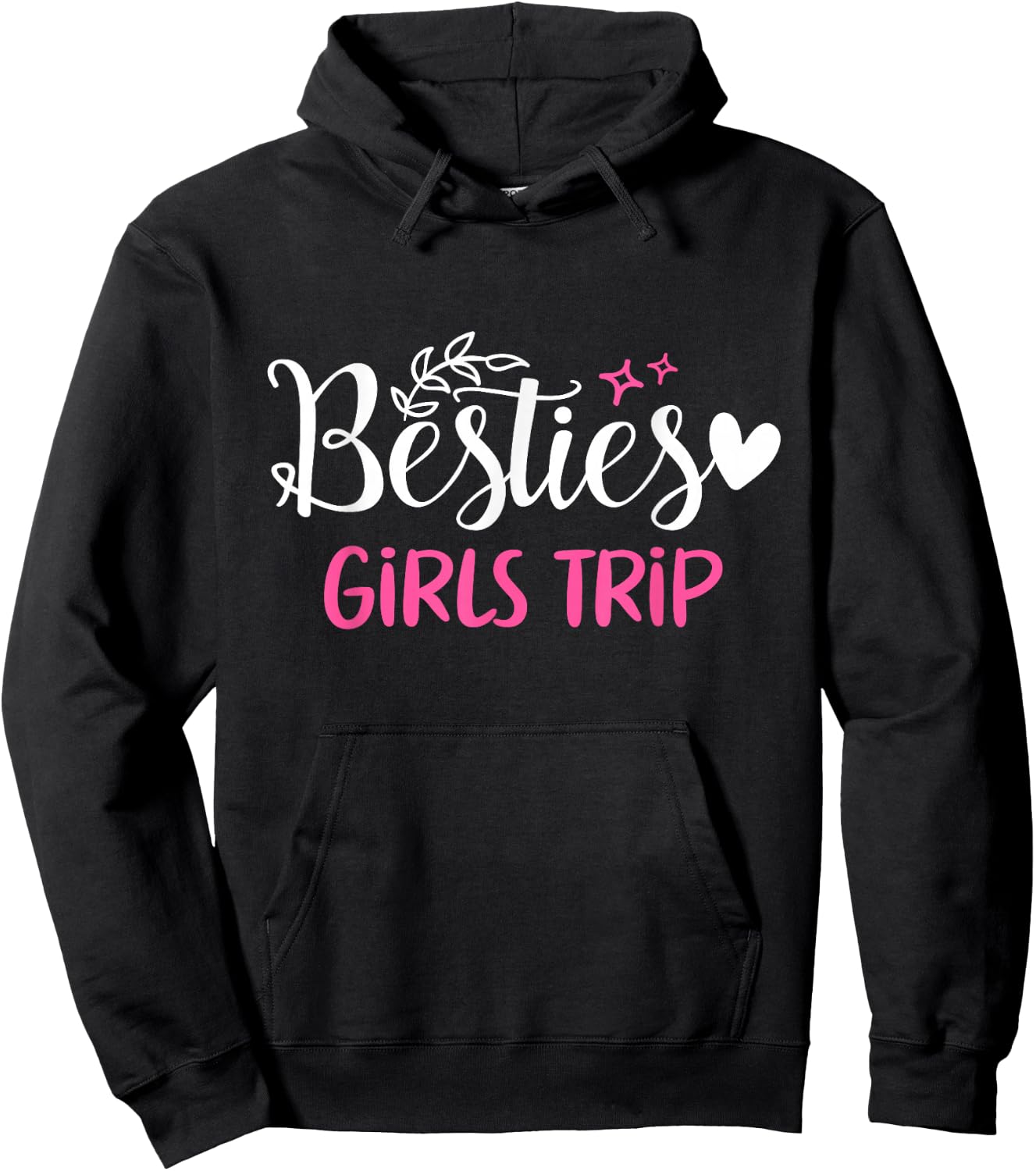 Besties Girls Trip Best Friends Weekend Vacation Girl Cruise Hoodie - Hoodie | Black