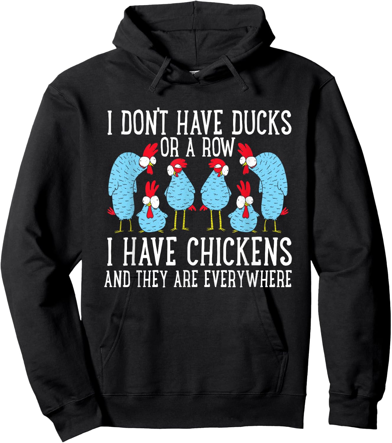 Funny Chicken Lover Graphic Women Men Chicken Farmer Hoodie - Hoodie | Black