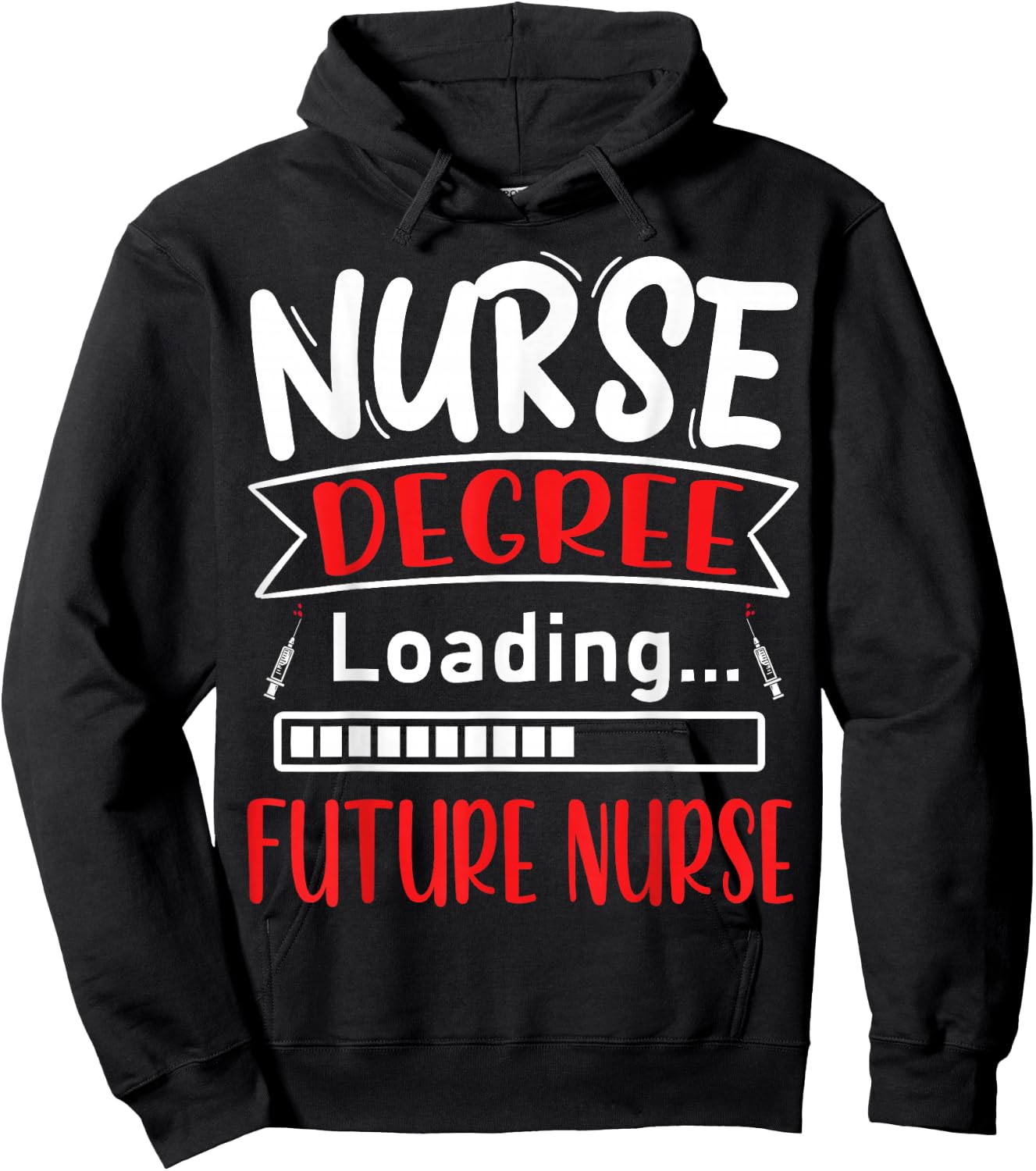 Nursing Diploma Loading Future Nurse Nursing School Hoodie - Hoodie | Black