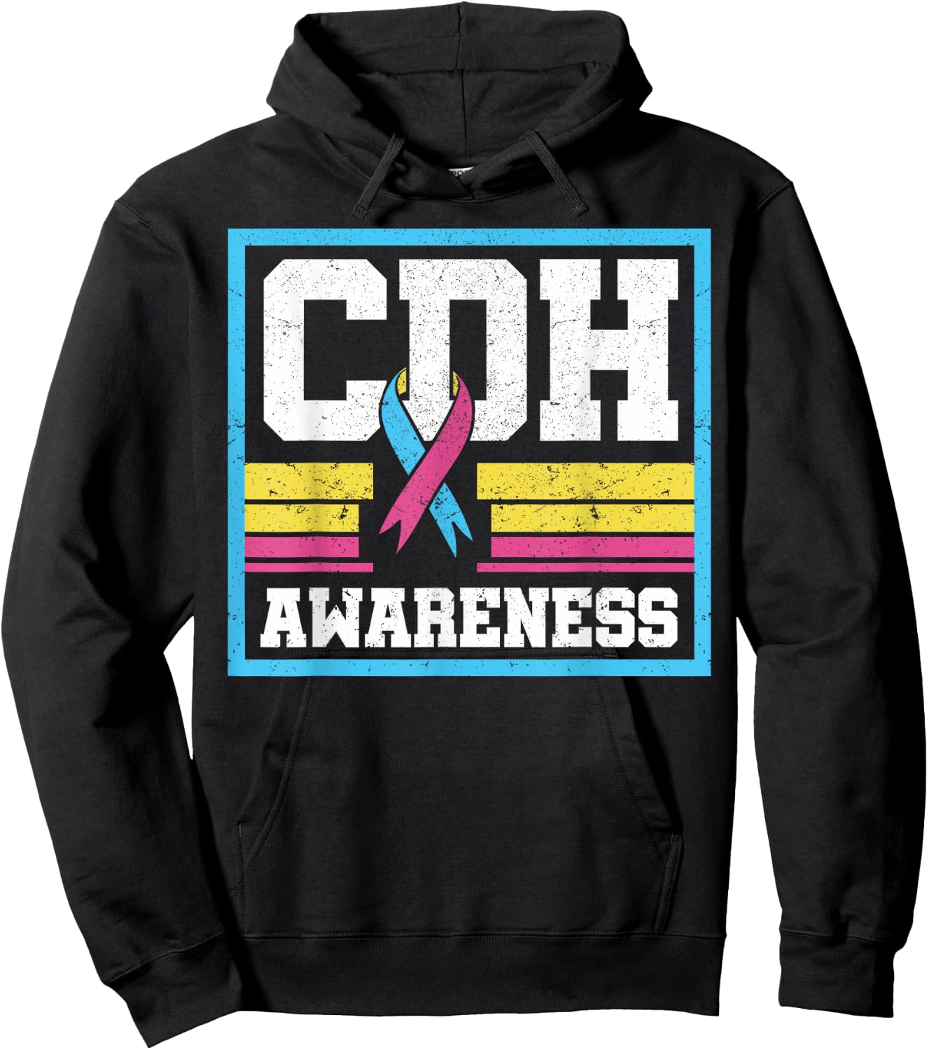 Congenital Diaphragmatic Hernia Awareness CDH Supporter Hoodie - Hoodie | Black