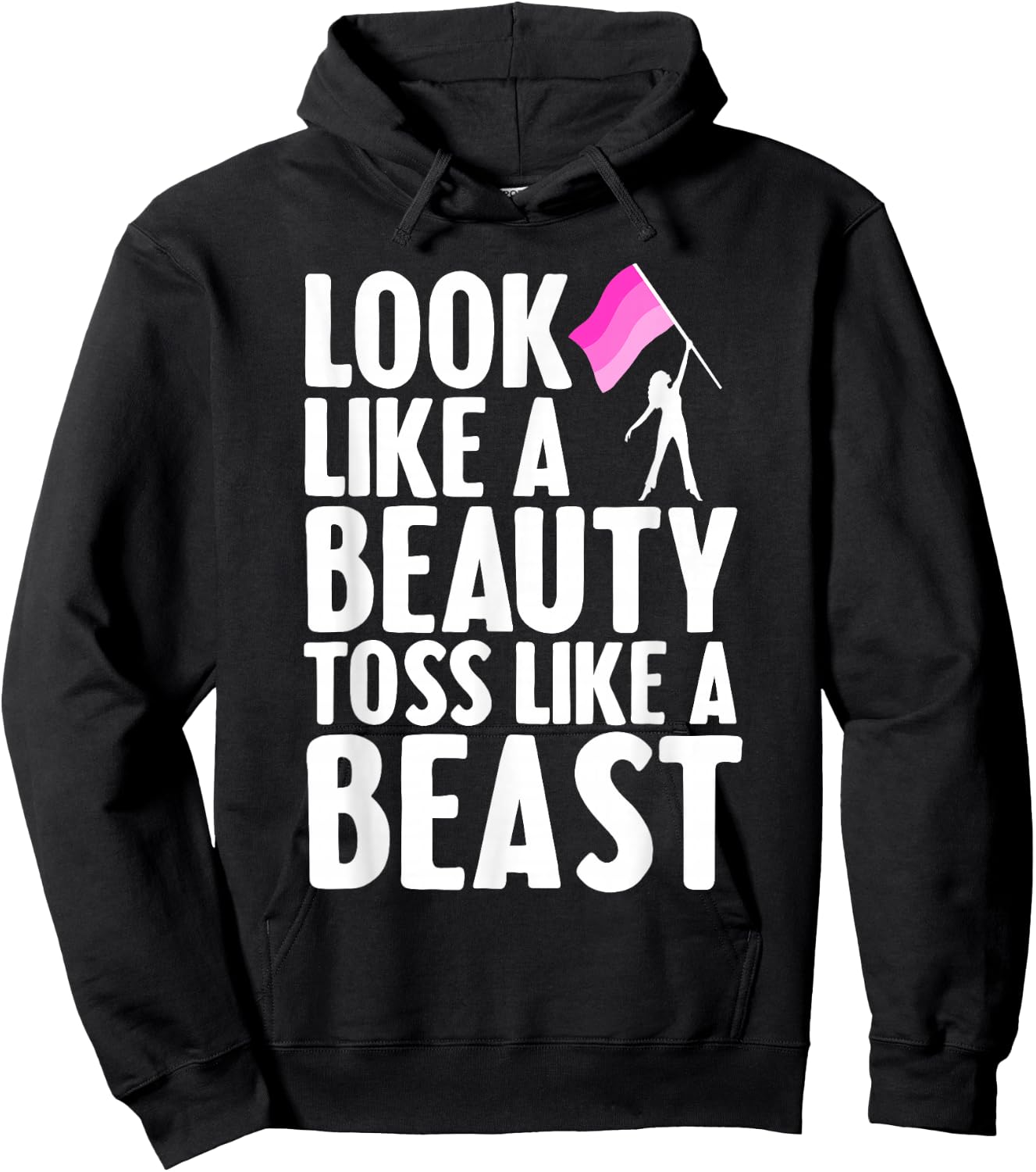 Funny Color Guard Design for Girls Women Winter Guard Lover Hoodie - Hoodie | Black
