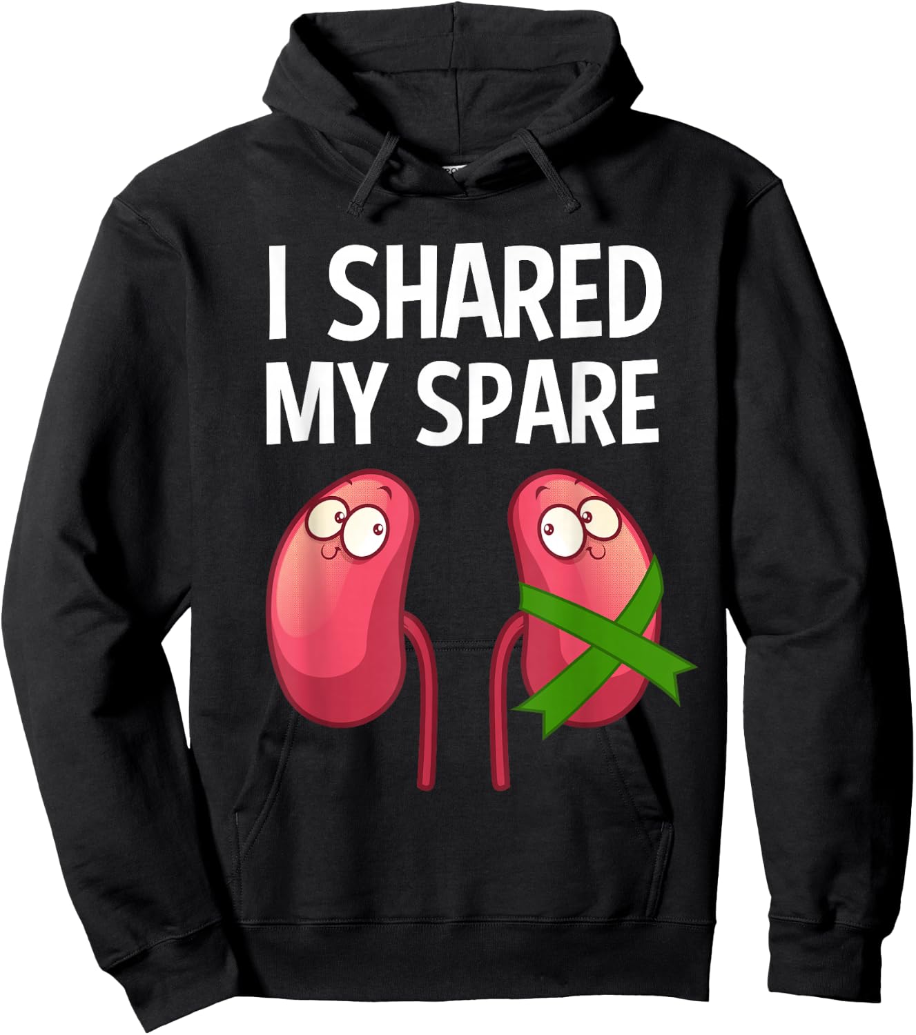 Cool Kidney Donor Art Men Women Transplant Surgery Recovery Hoodie - Hoodie | Black
