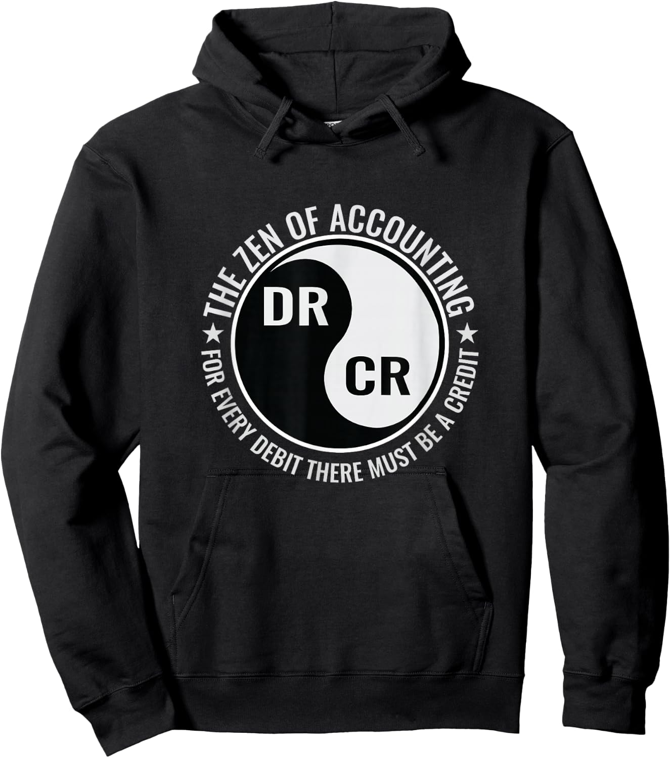 Zen of Accounting Major Degree Accountant Gift CPA Small Hoodie - Hoodie | Black