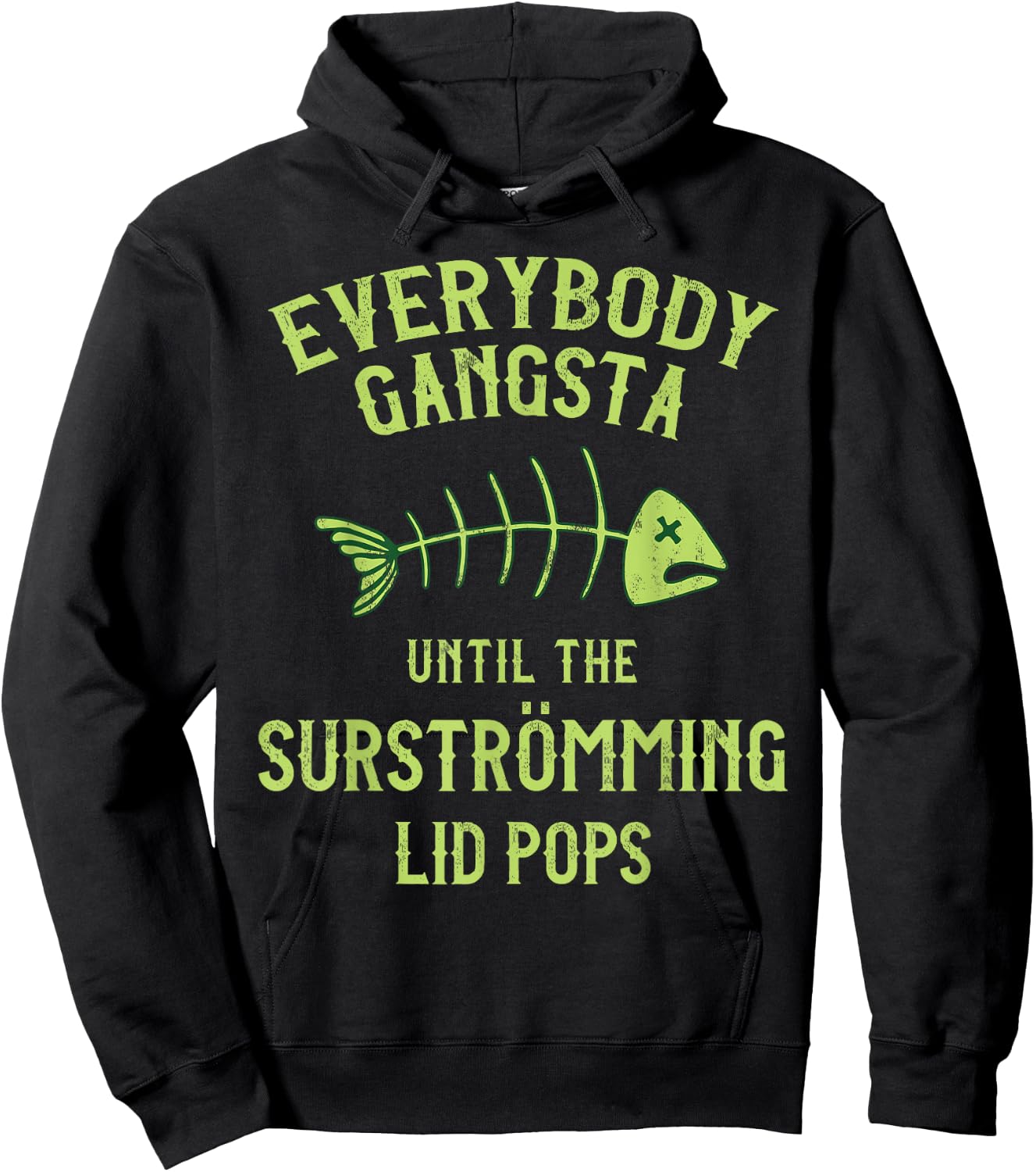 Funny Surstromming Fish Swedish Pride Hoodie - Hoodie | Black