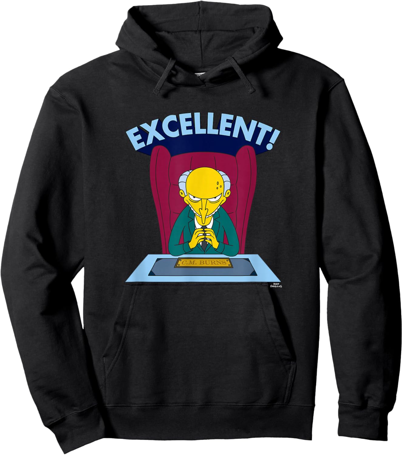 The Simpsons Mr. Burns Excellent Hoodie - Hoodie | Black