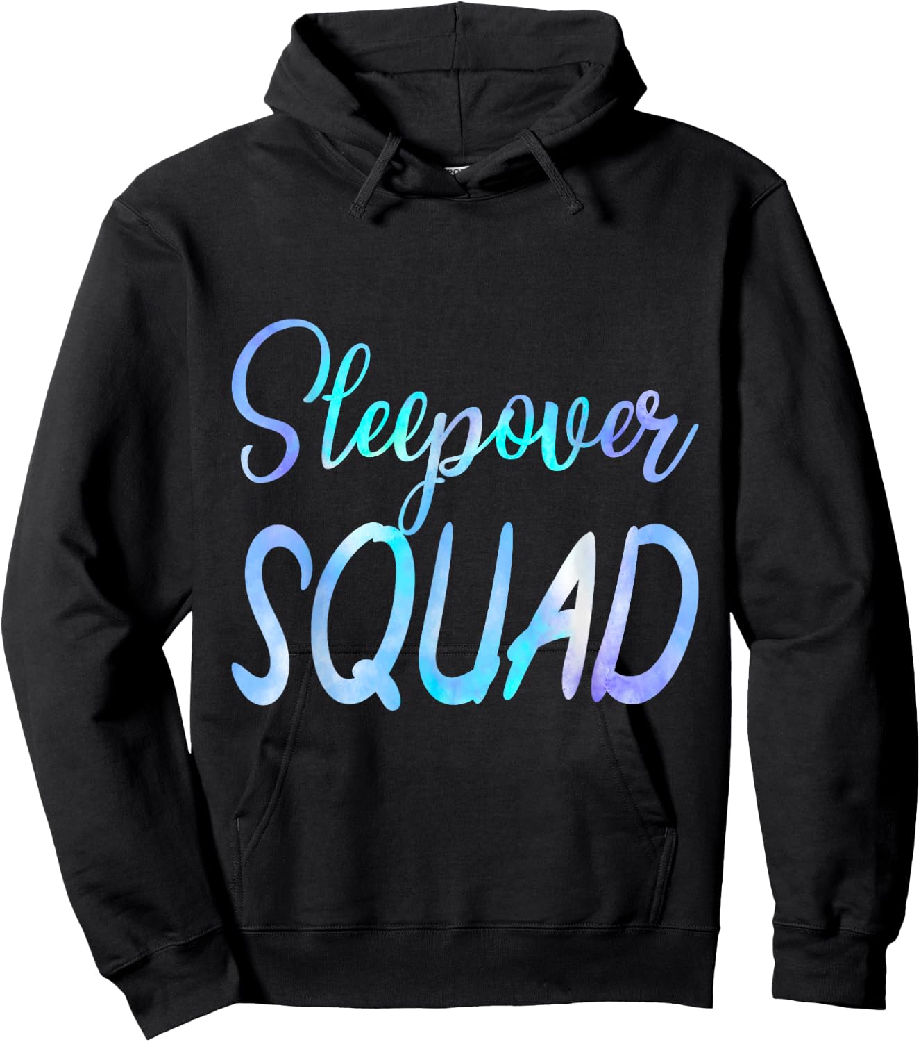 Sleepover Squad Slumber Party Crew Pajama BFF Bestie Tie Dye Hoodie - Hoodie | Black