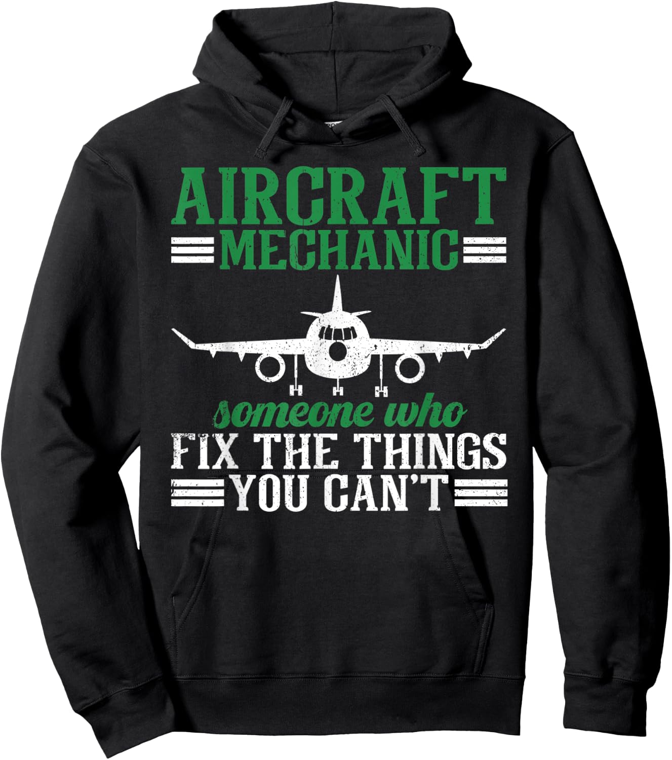 Aircraft Mechanic Someone Who Fix The Things You Can't Hoodie - Hoodie | Black