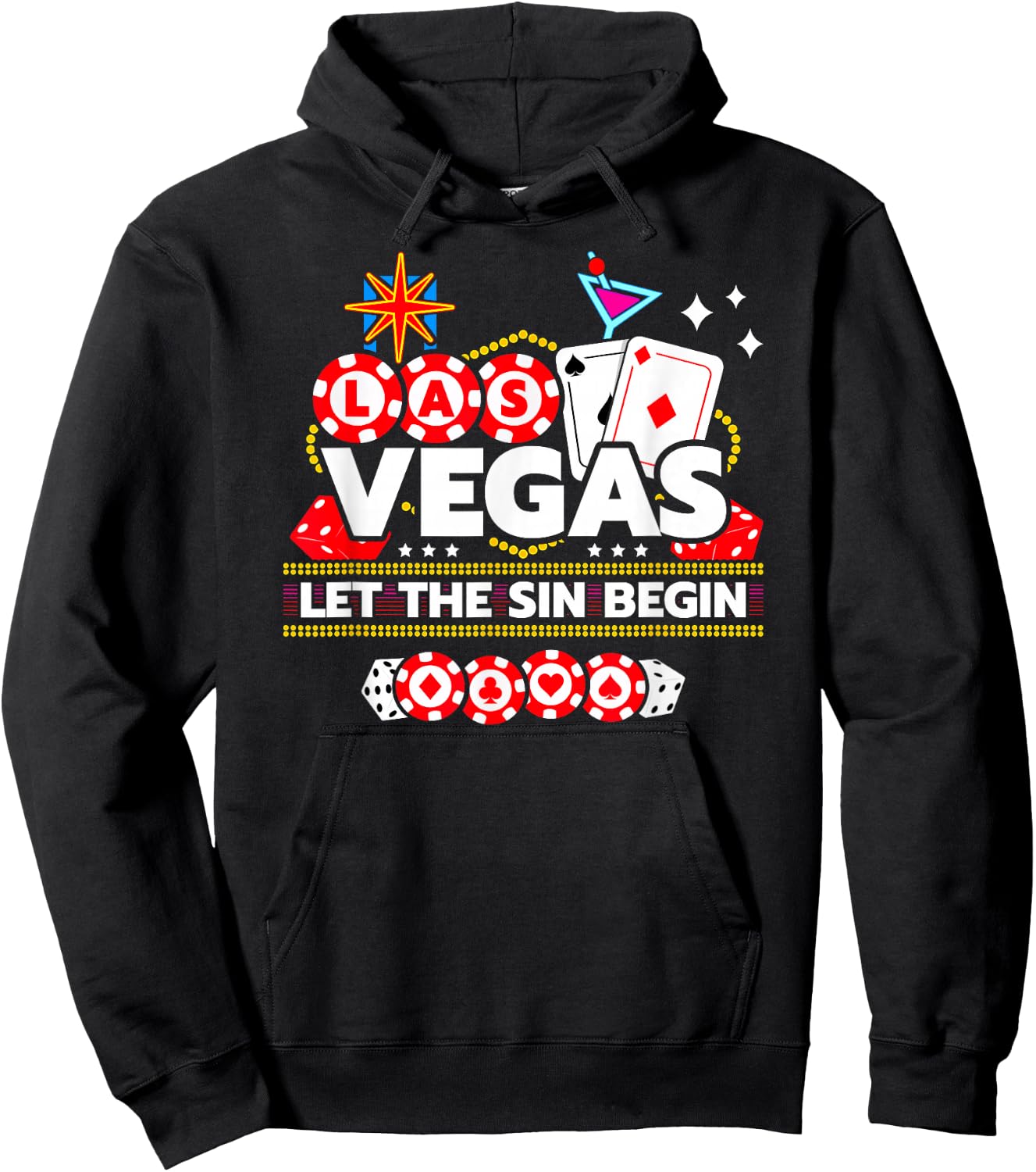 Las Vegas Vacation - Let The Sin Begin - Vegas Girls Trip Hoodie - Hoodie | Black