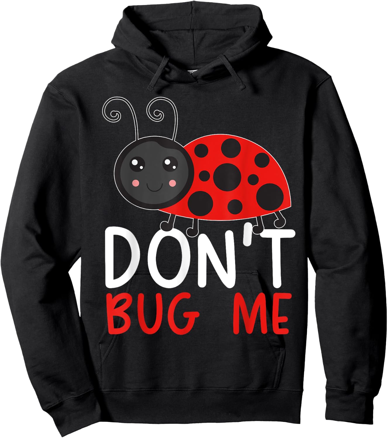 Don't Bug Me Entomology Insect Catching Ladybug Butterfly Hoodie - Hoodie | Black
