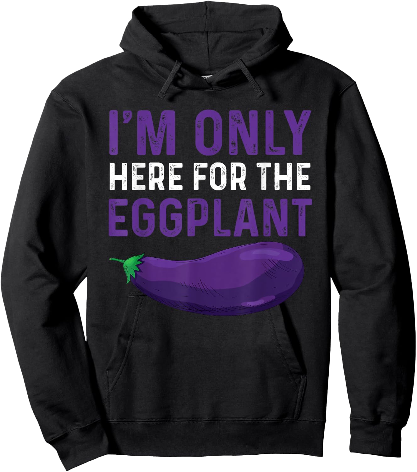 Funny Eggplant Costume Gardening Love Aubergine Hoodie - Hoodie | Black