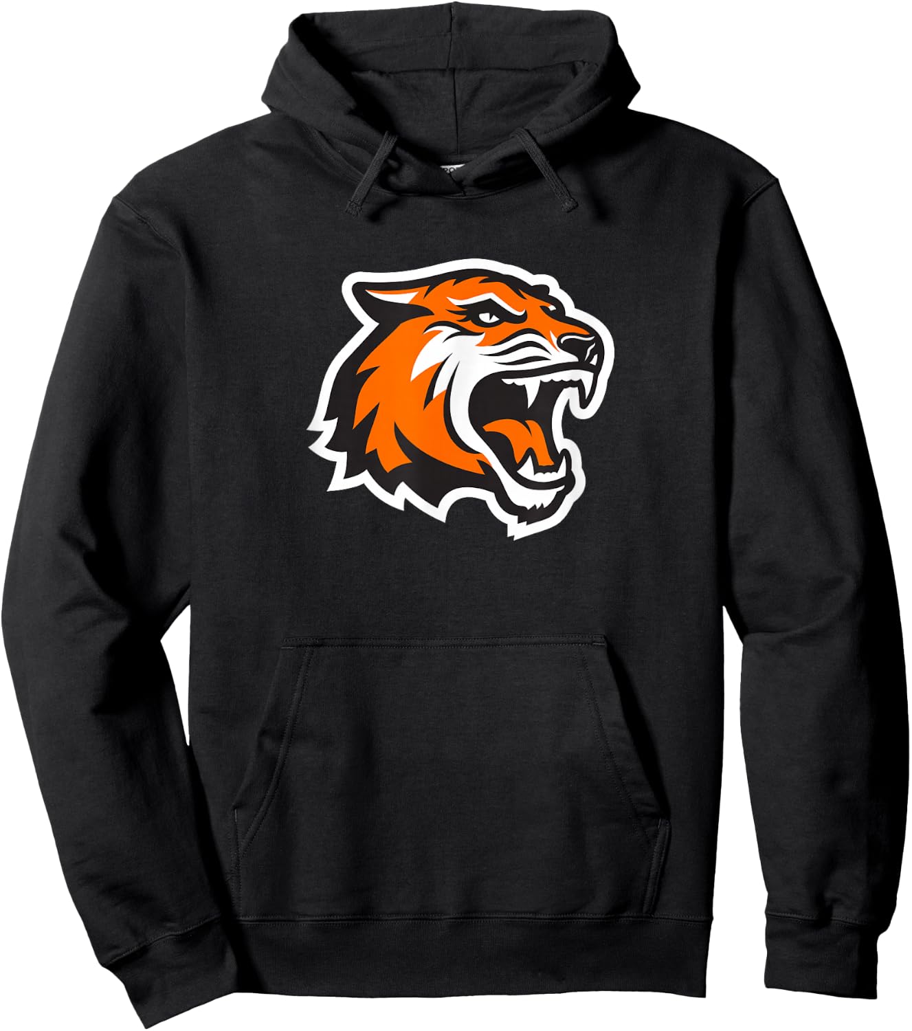 Rochester Institute of Technology RIT Tiger Roar Logo Hoodie - Hoodie | Black