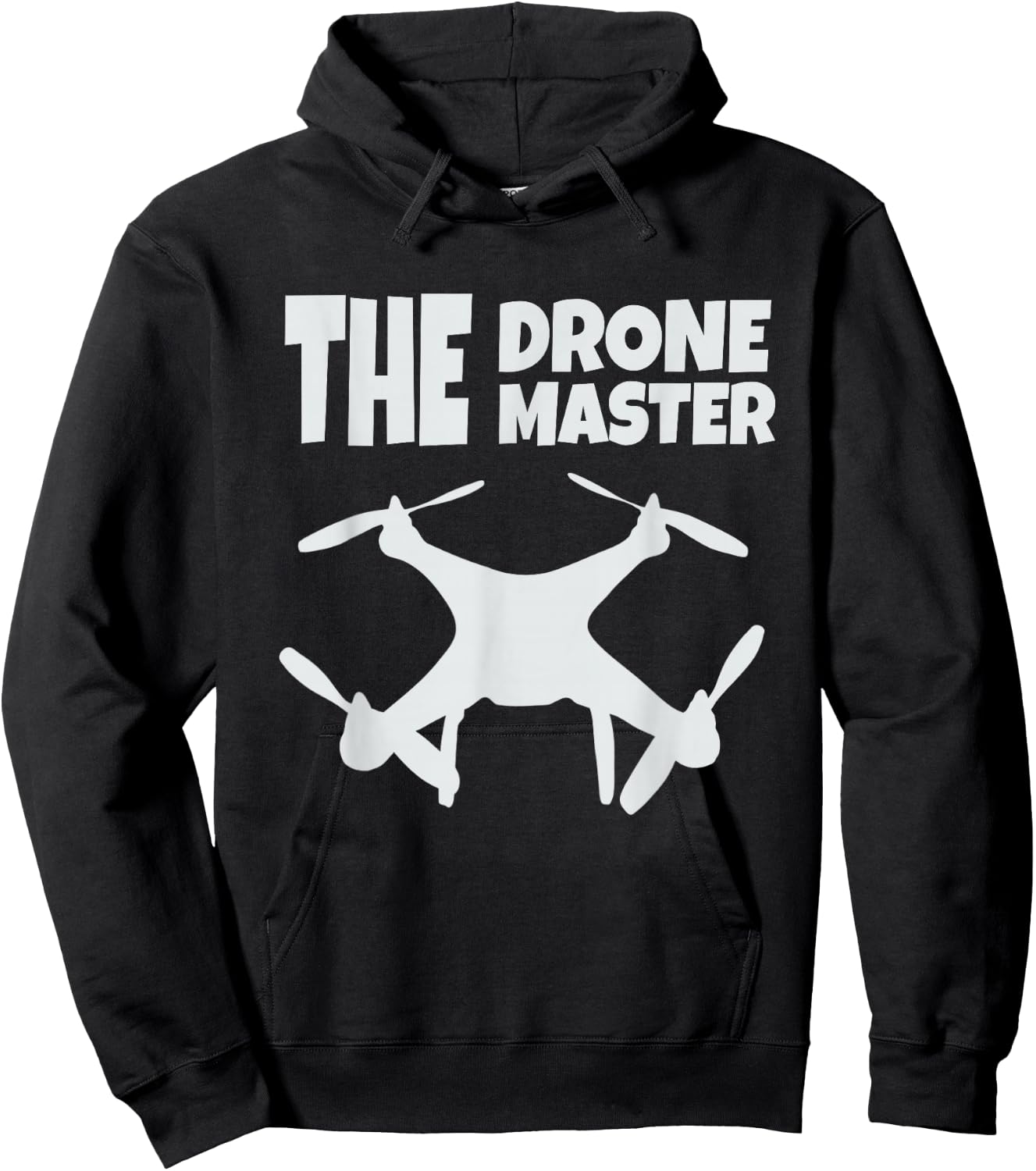 The Drone Master Gift Flying Drones Pilot Dad Son Hoodie - Hoodie | Black