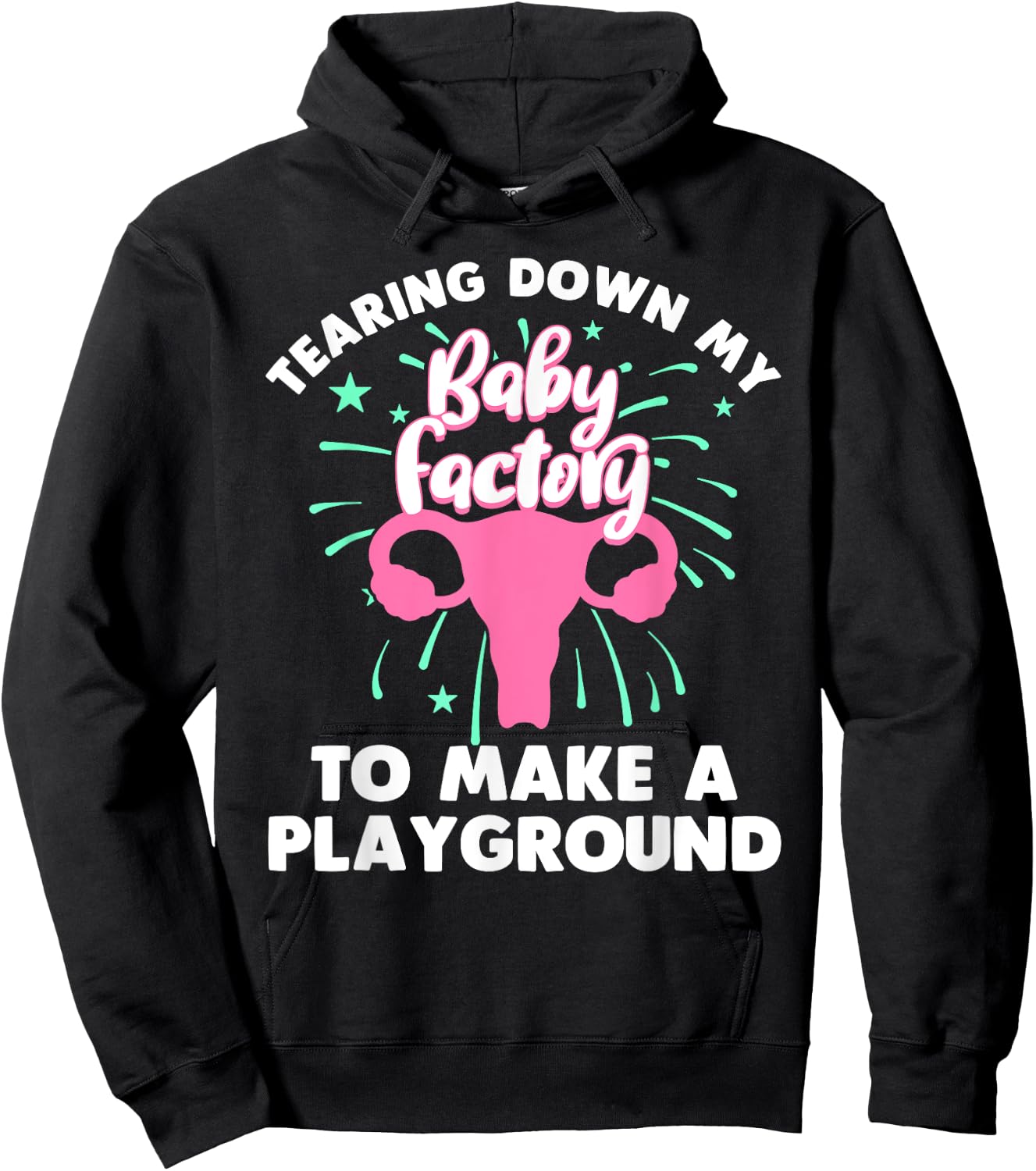 Funny Hysterectomy Girls Endometriosis Recovery Hoodie - Hoodie | Black