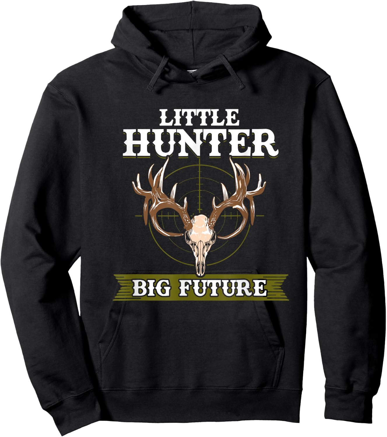 Kids Hunting Little Deer Hunter T Shirt Gift Hoodie - Hoodie | Black