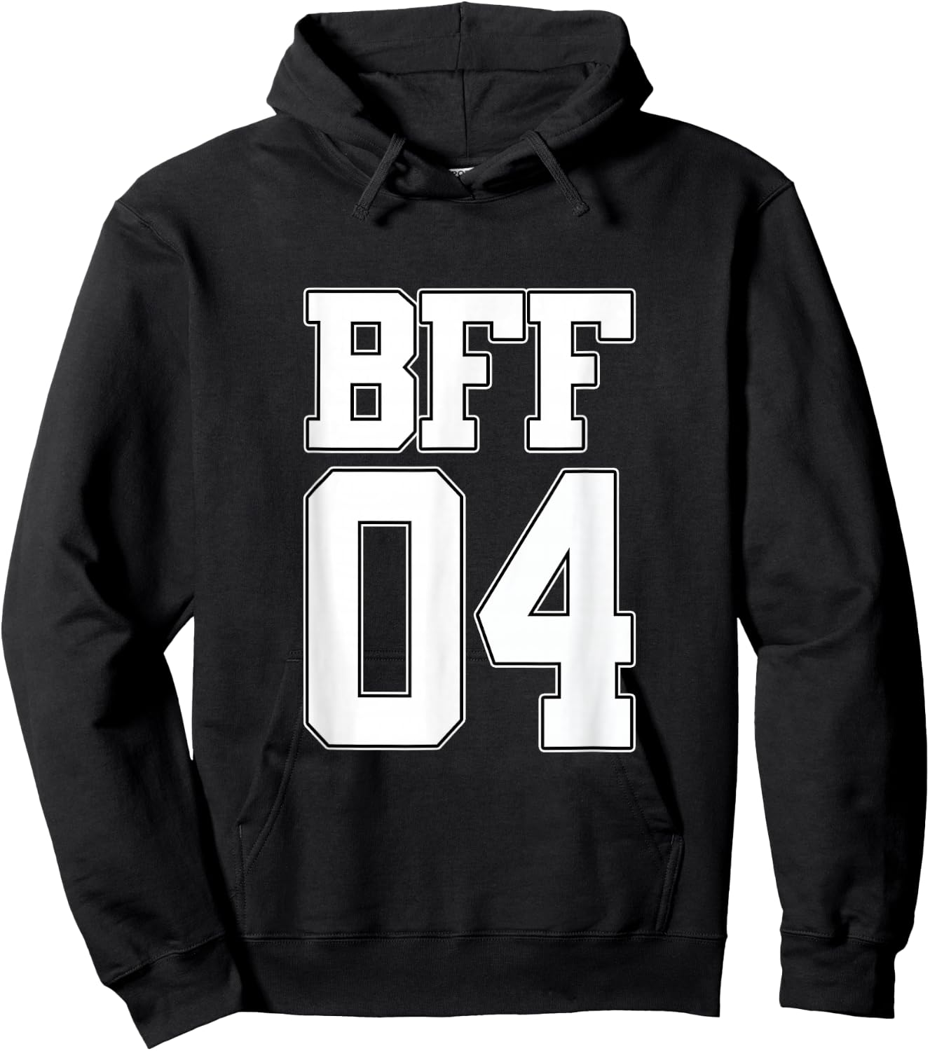 BFF 04 Best Friends Matching Bestie Friendship Day Shirt Hoodie - Hoodie | Black