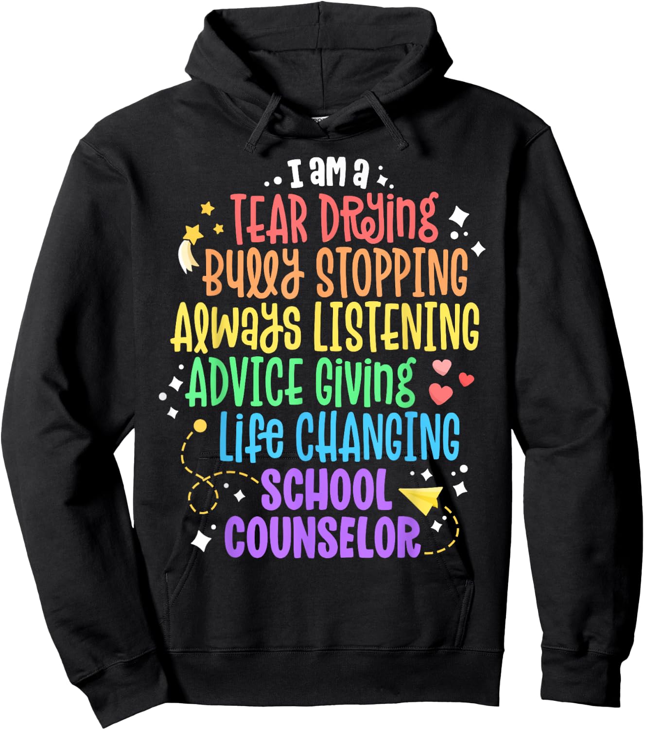 Life Changing School Counselor Appreciation Psychologist Hoodie - Hoodie | Black