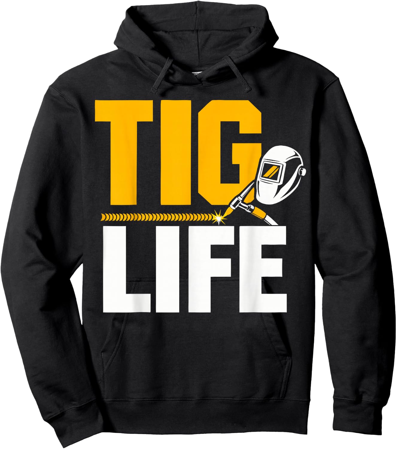Pipeline Welder Tig Life Crew Welding Hoodie - Hoodie | Black