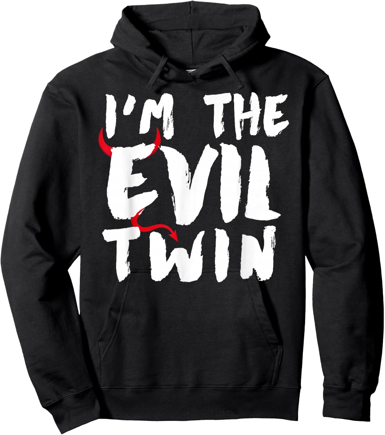 I'm The Evil Twin funny identical twins I'm The Evil Twin Hoodie - Hoodie | Black