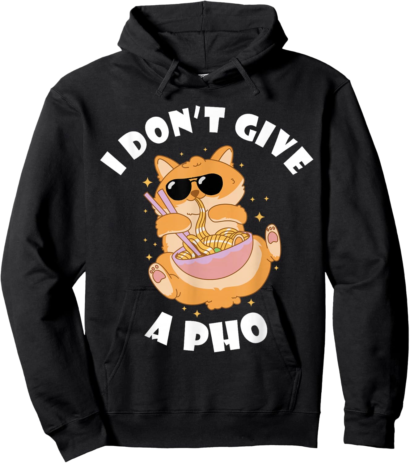 I Don't Give Vietnamese Food Bowl Pho Noodle Soup Lover Hoodie - Hoodie | Black