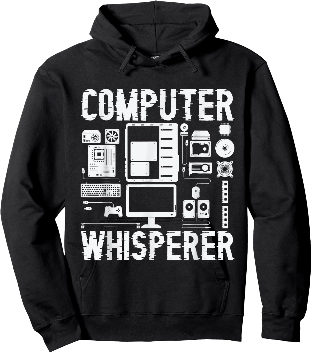 Computer Whisperer Tech Supports Programmer Coder Hoodie - Hoodie | Black