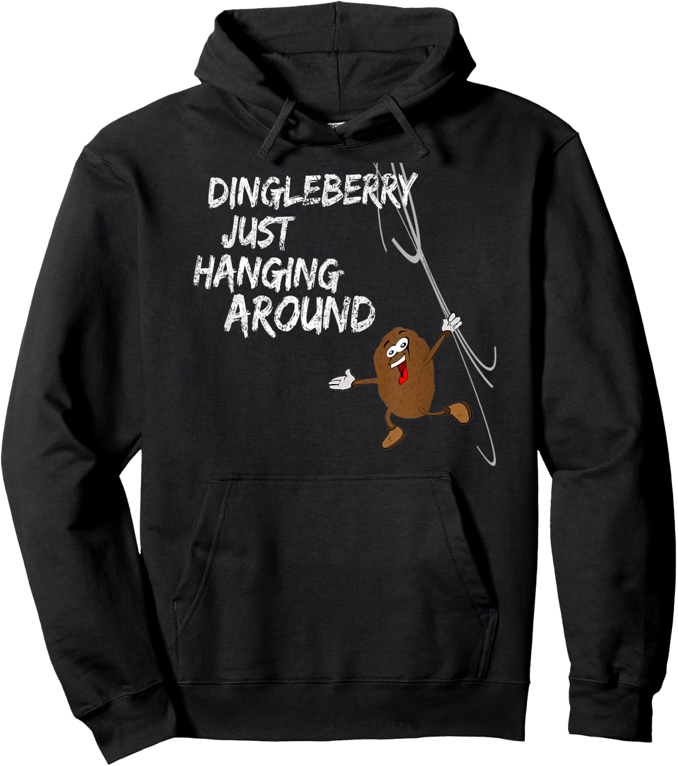 Dingleberry just hangs around Hoodie - Hoodie | Black