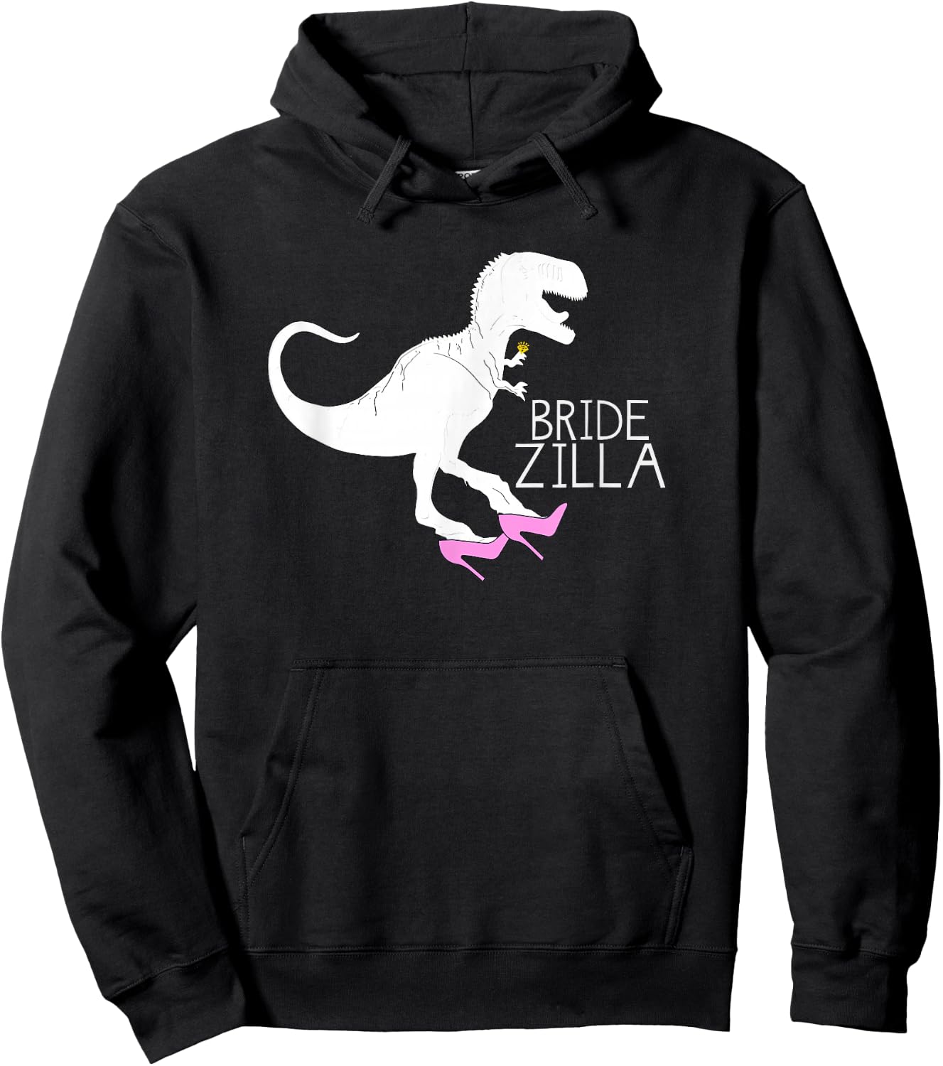 BRIDEZILLA Shirt | Funny Wife To Be Bridal Party Gift Hoodie - Hoodie | Black