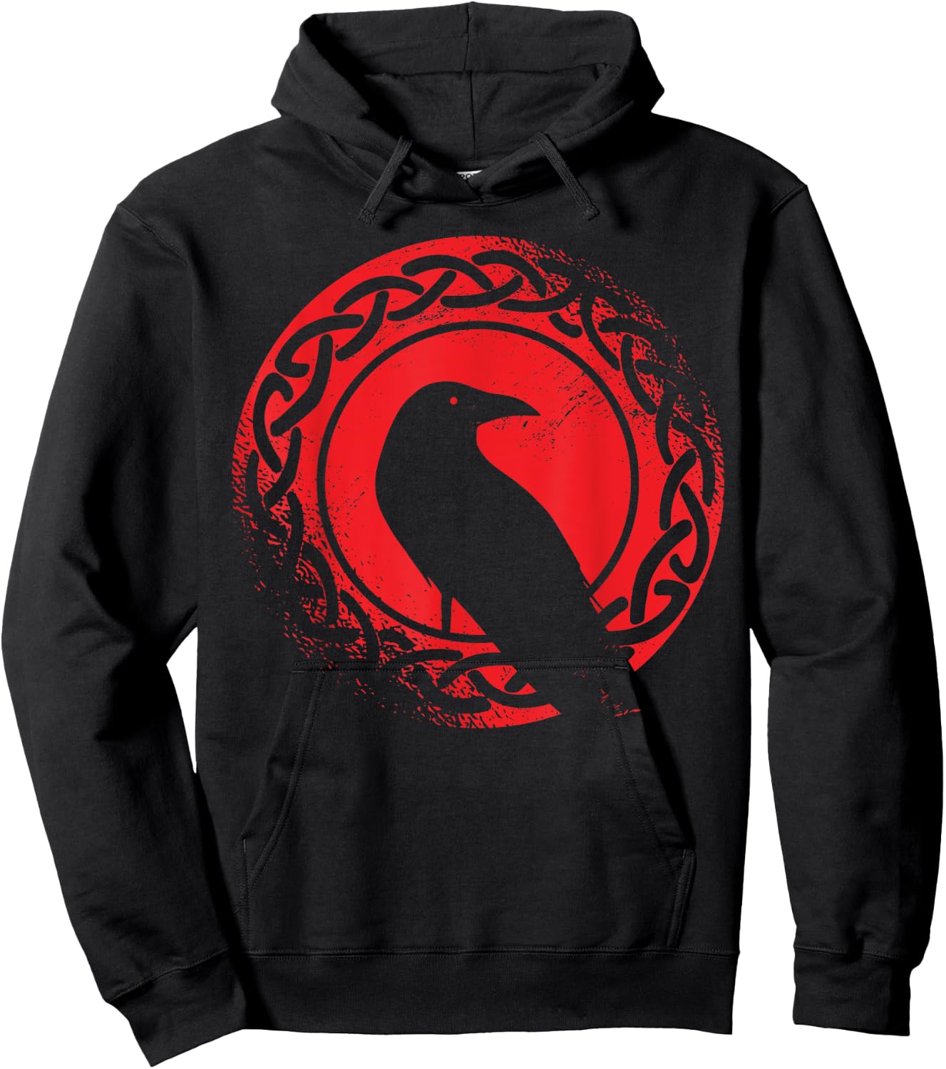 Beautiful Black Crow Raven Bird Watch. Birds Silhouette Hoodie - Hoodie | Black