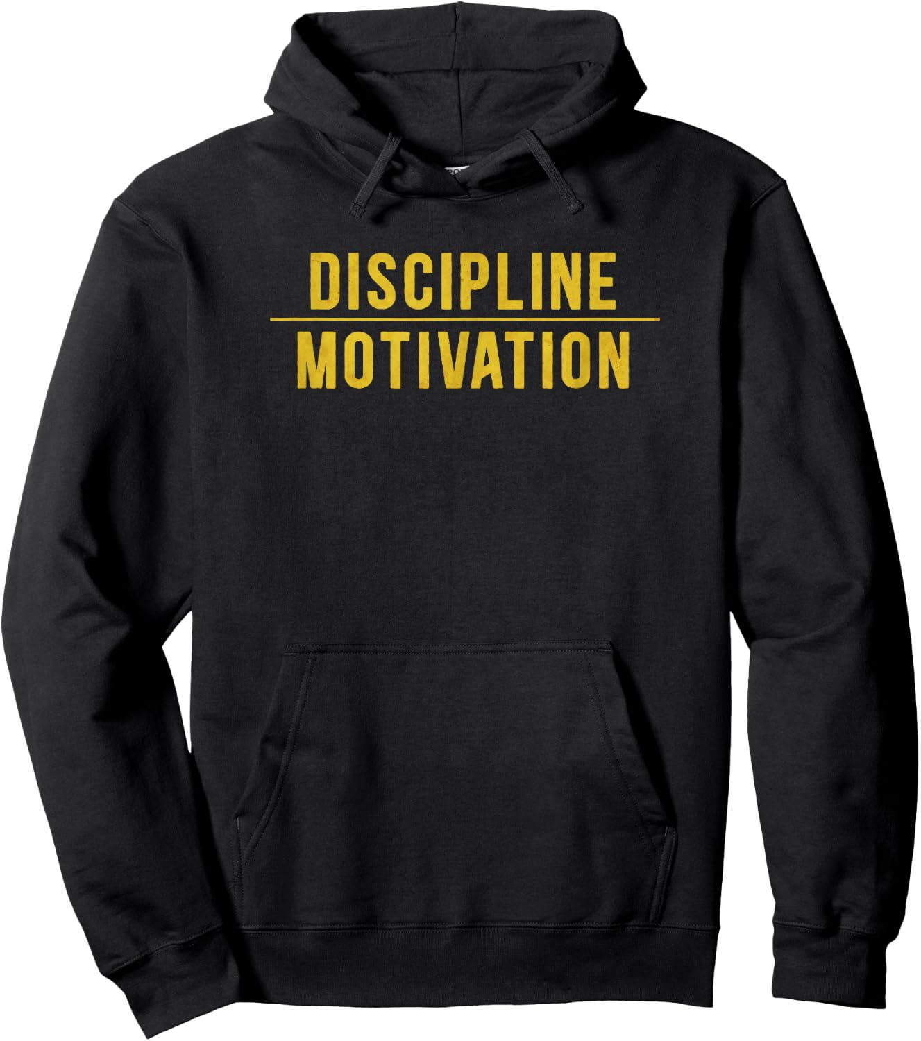 Discipline Over Motivation Gym Workout Hustle Muscle Sport Hoodie - Hoodie | Black