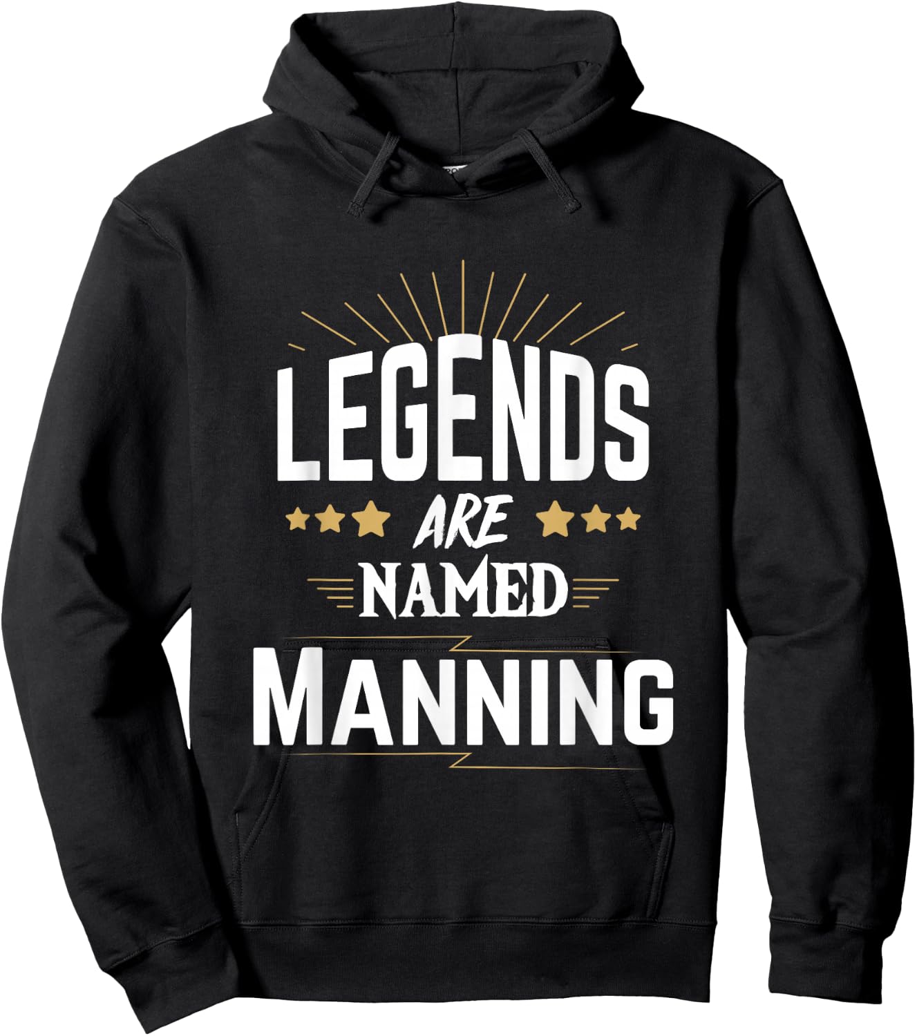 Legends Are Named Manning Hoodie - Hoodie | Black