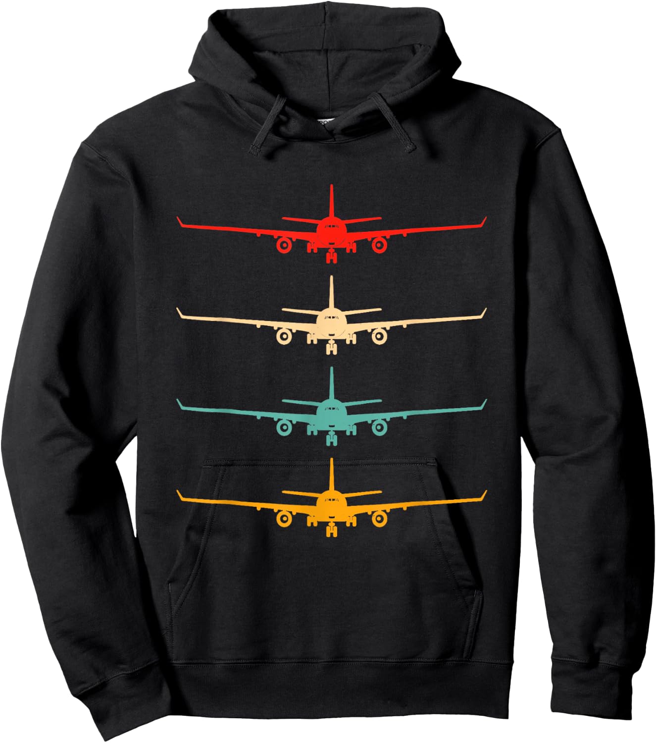 Aviation Airplane Flying Airline Funny Vintage Pilot Gift Hoodie - Hoodie | Black