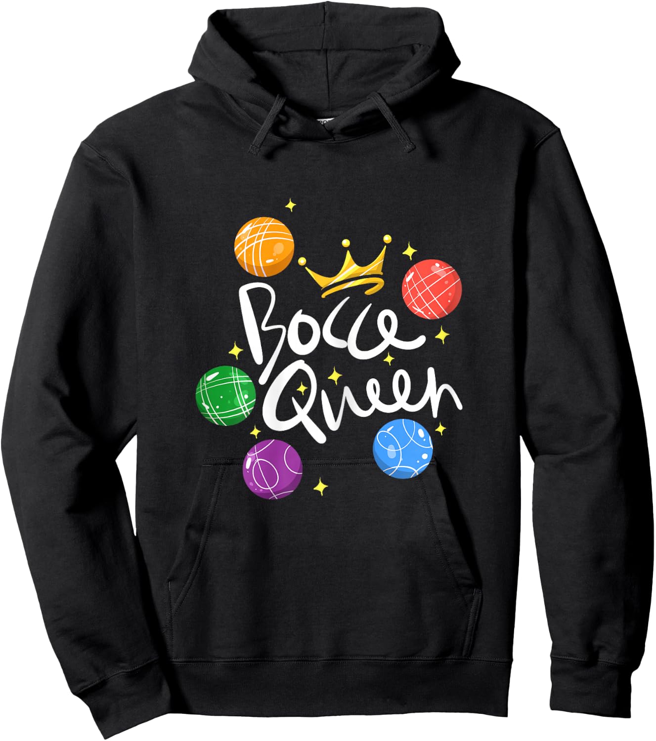 Bocce Ball Bocce Queen Hoodie - Hoodie | Black