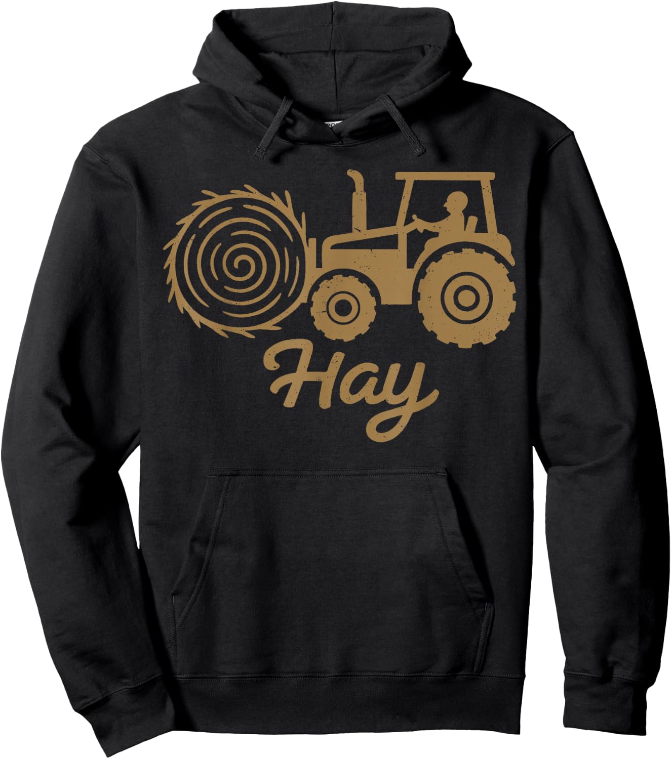 Tractor Hay Farming Farmer Country Life Design Hoodie - Hoodie | Black