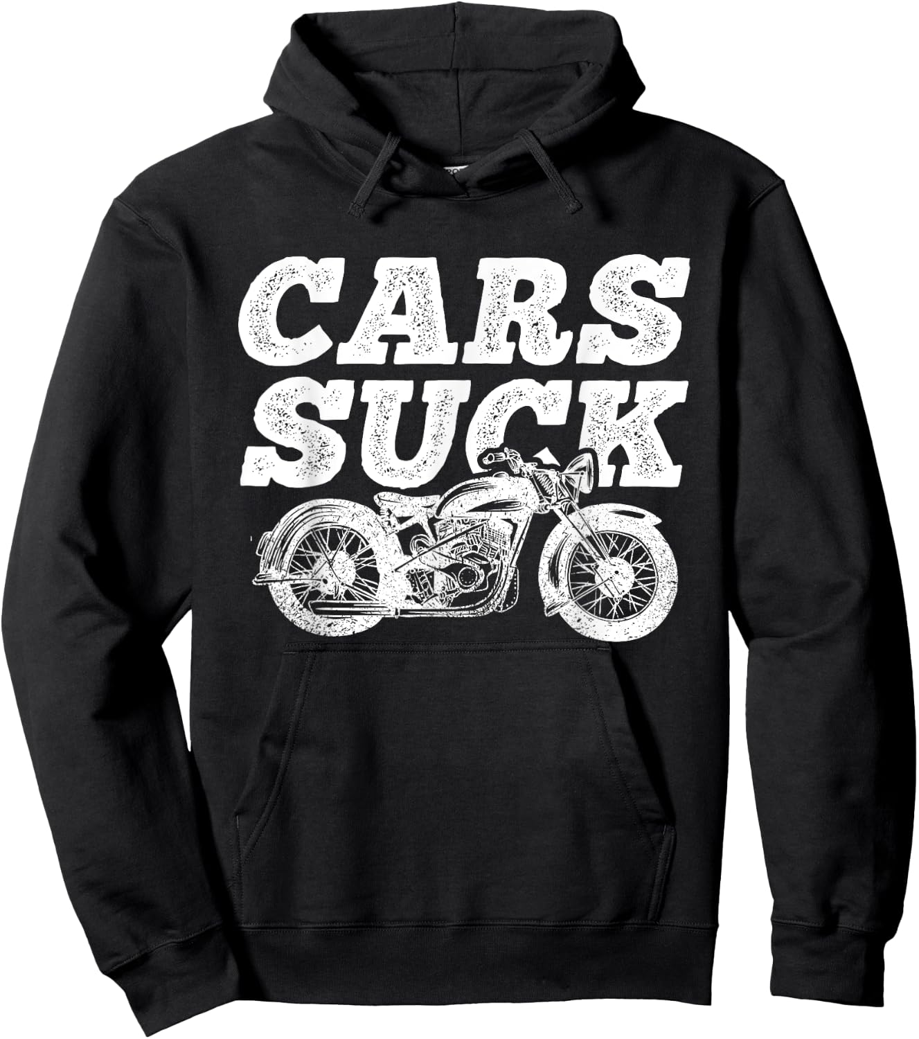 Cars Suck, Motorcycle, Bike, Biker, Rider, Racing Hoodie - Hoodie | Black