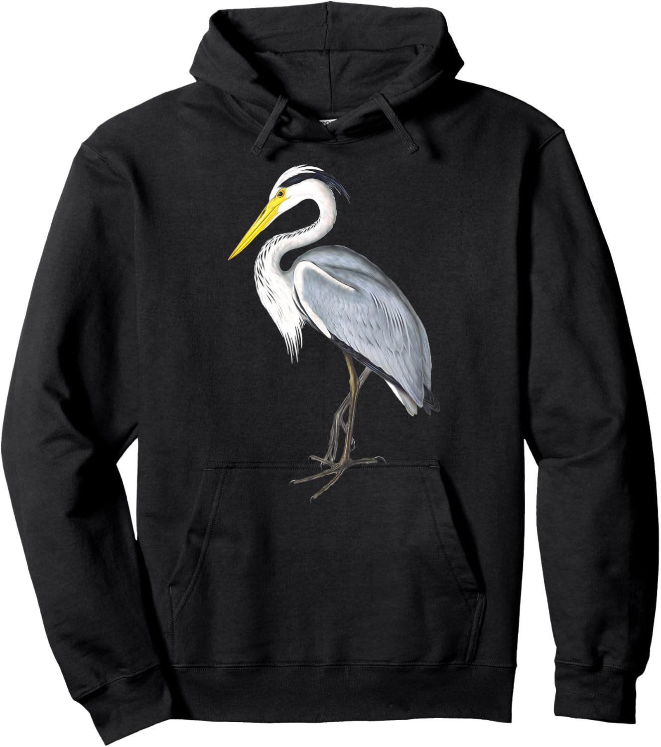 Great Blue Heron Enthusiast Birdwatcher Birder Hoodie - Hoodie | Black