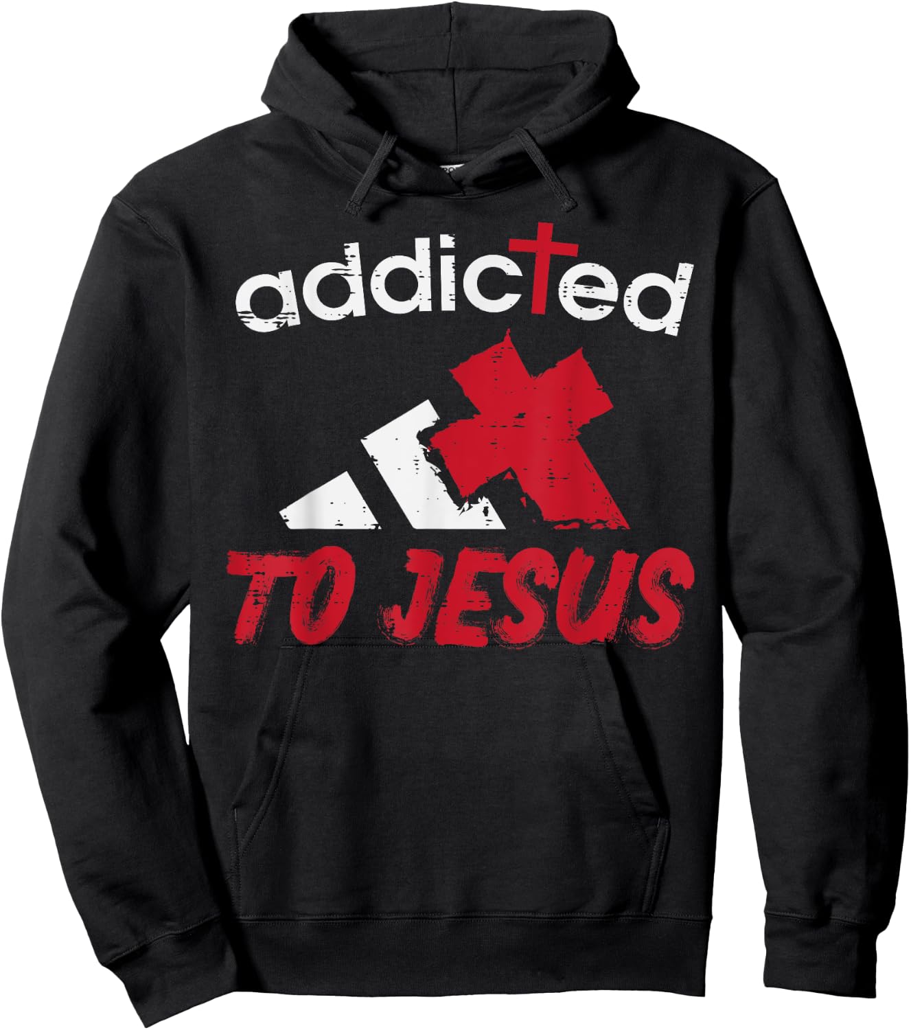 Addicted To Jesus God Faith Religious Christian Men Women Hoodie - Hoodie | Black